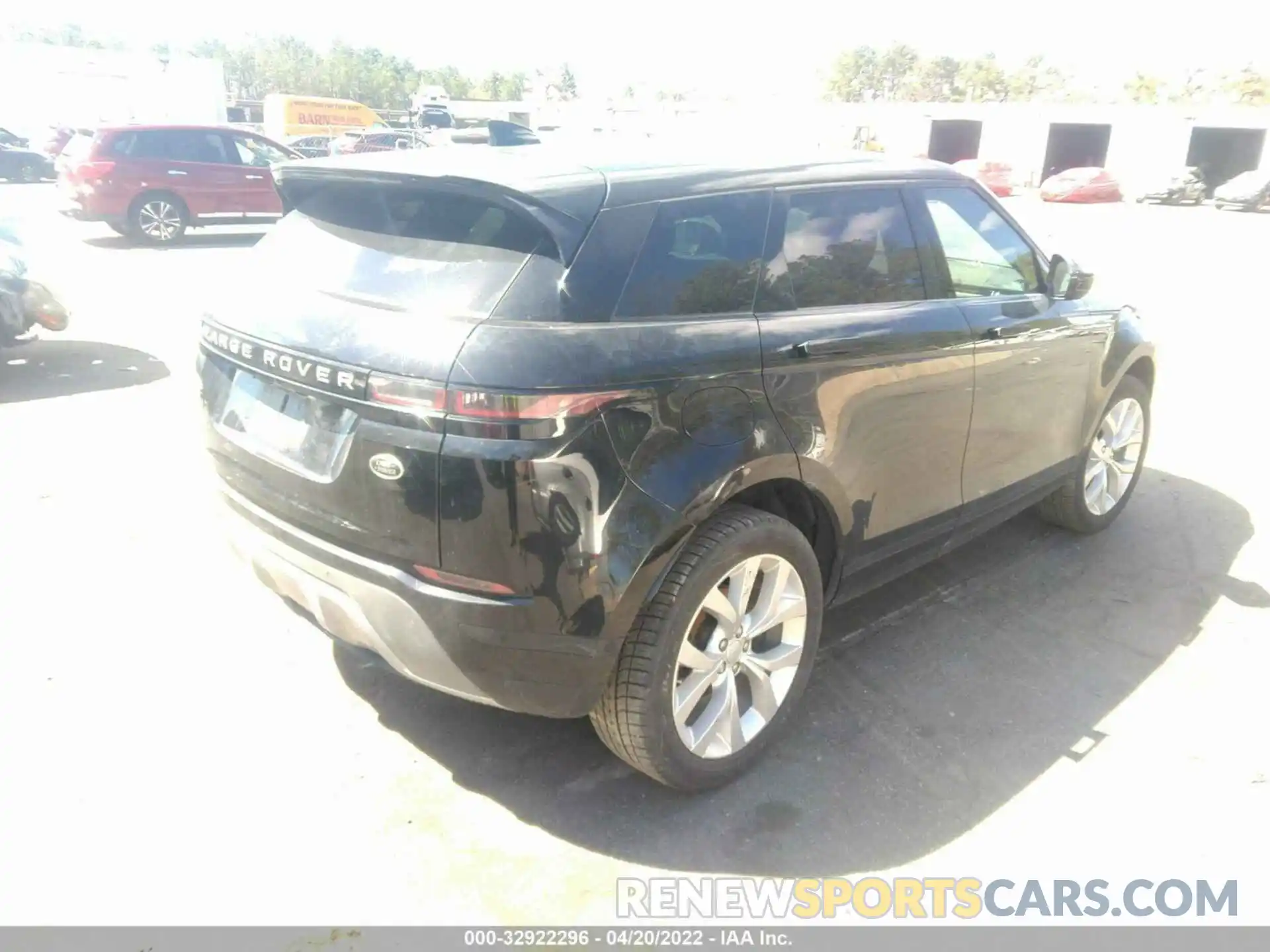 4 Фотография поврежденного автомобиля SALZP2FXXLH077637 LAND ROVER RANGE ROVER EVOQUE 2020