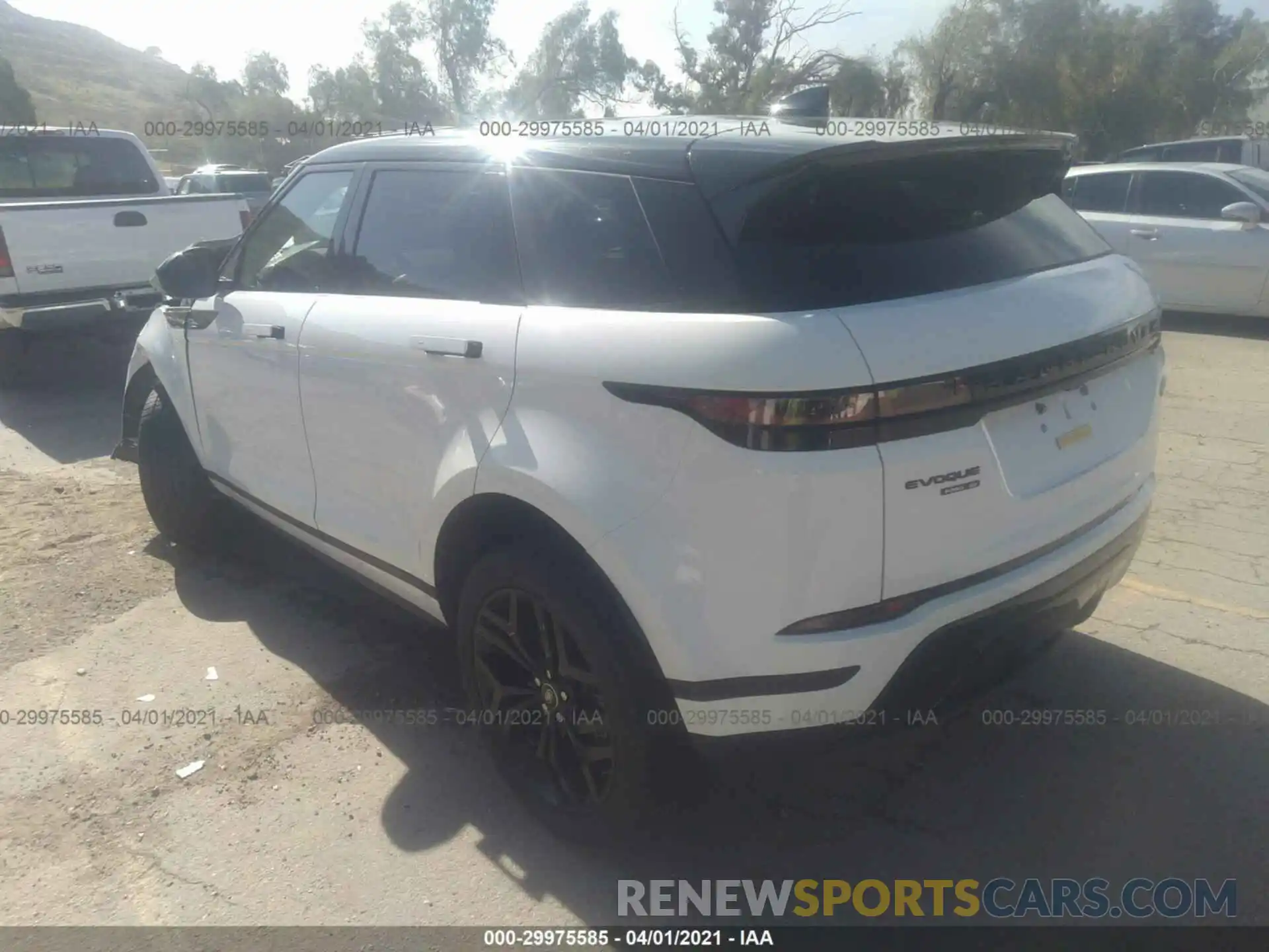 3 Photograph of a damaged car SALZP2FXXLH121202 LAND ROVER RANGE ROVER EVOQUE 2020