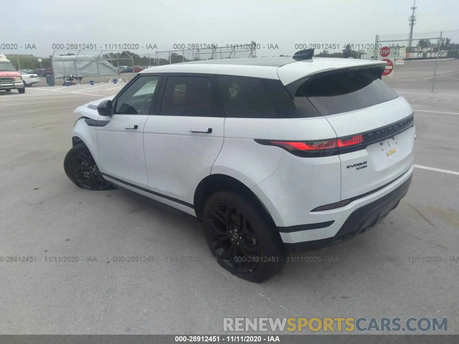 3 Фотография поврежденного автомобиля SALZT2GX4LH032123 LAND ROVER RANGE ROVER EVOQUE 2020