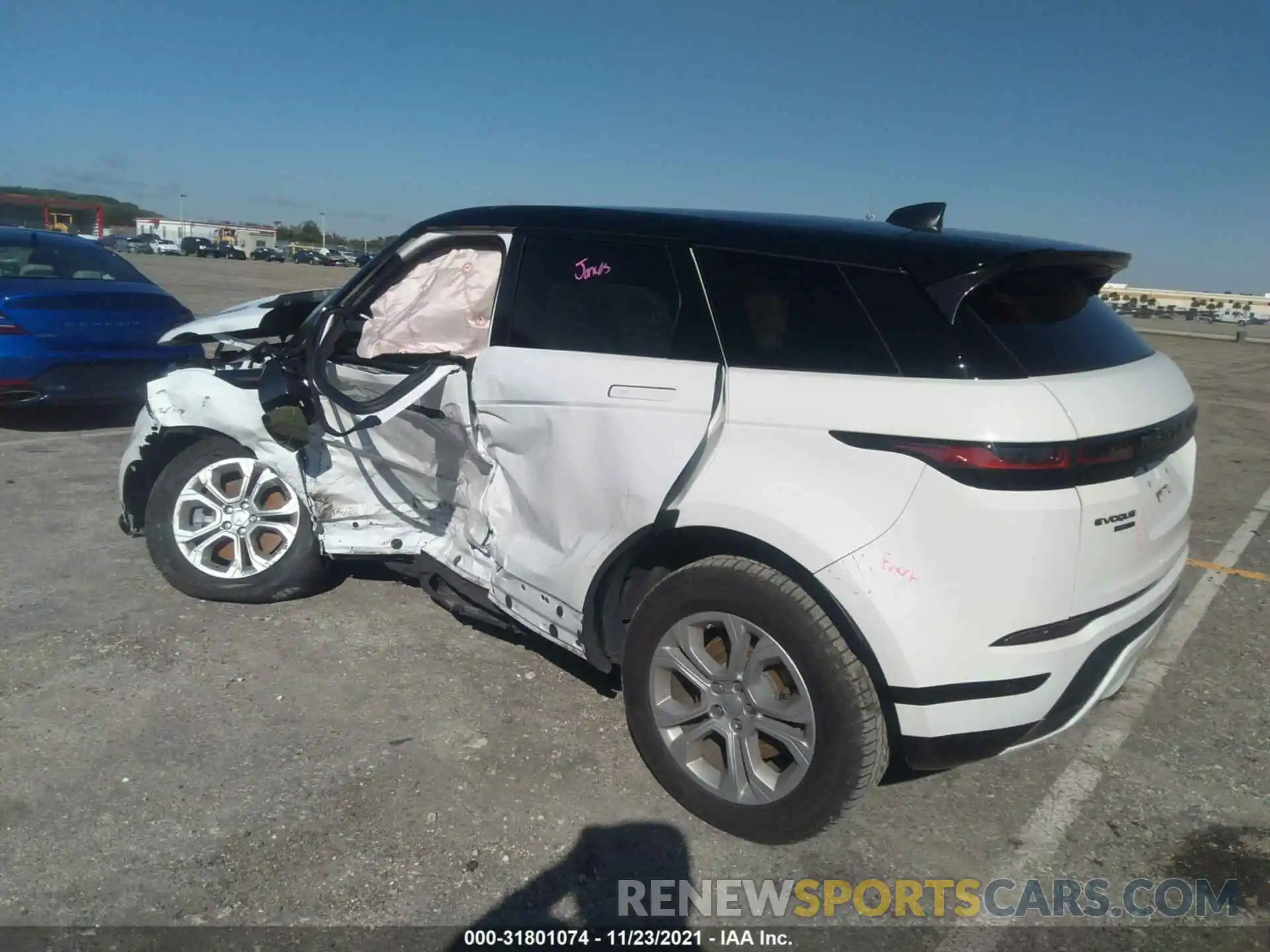 3 Photograph of a damaged car SALZT2GX8LH030424 LAND ROVER RANGE ROVER EVOQUE 2020