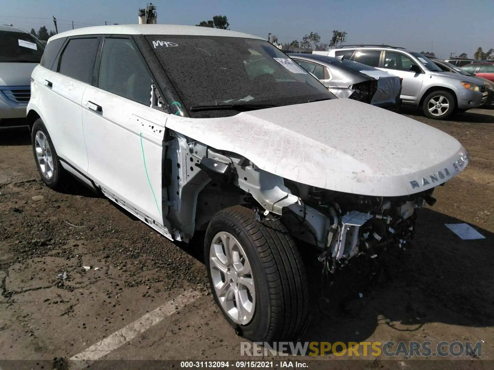 1 Photograph of a damaged car SALZJ2FX0MH153305 LAND ROVER RANGE ROVER EVOQUE 2021