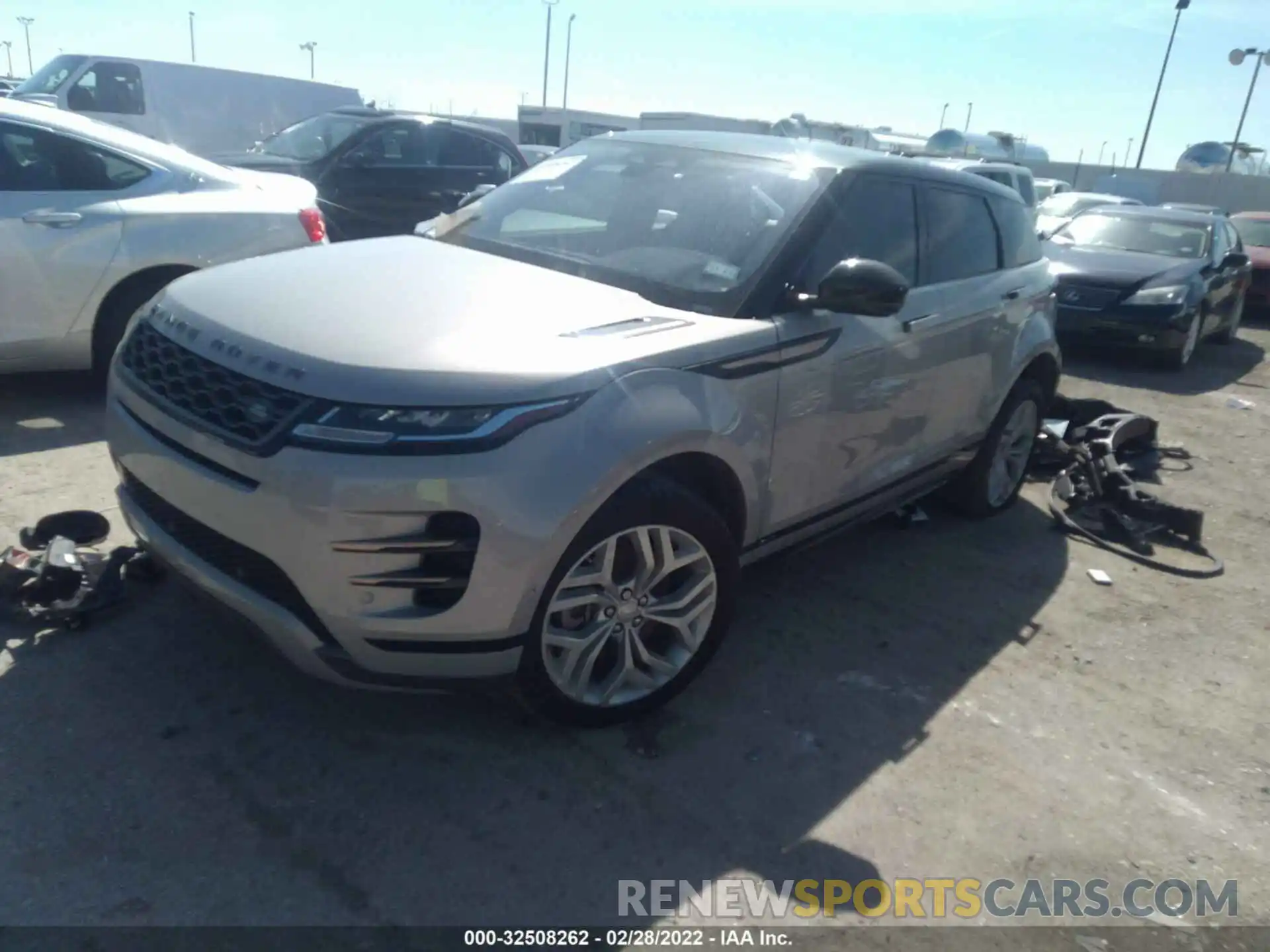 2 Фотография поврежденного автомобиля SALZT2FX0MH125255 LAND ROVER RANGE ROVER EVOQUE 2021