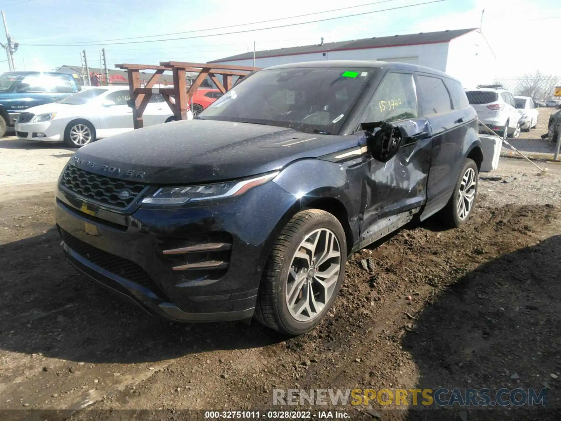 2 Фотография поврежденного автомобиля SALZT2FX2MH153722 LAND ROVER RANGE ROVER EVOQUE 2021