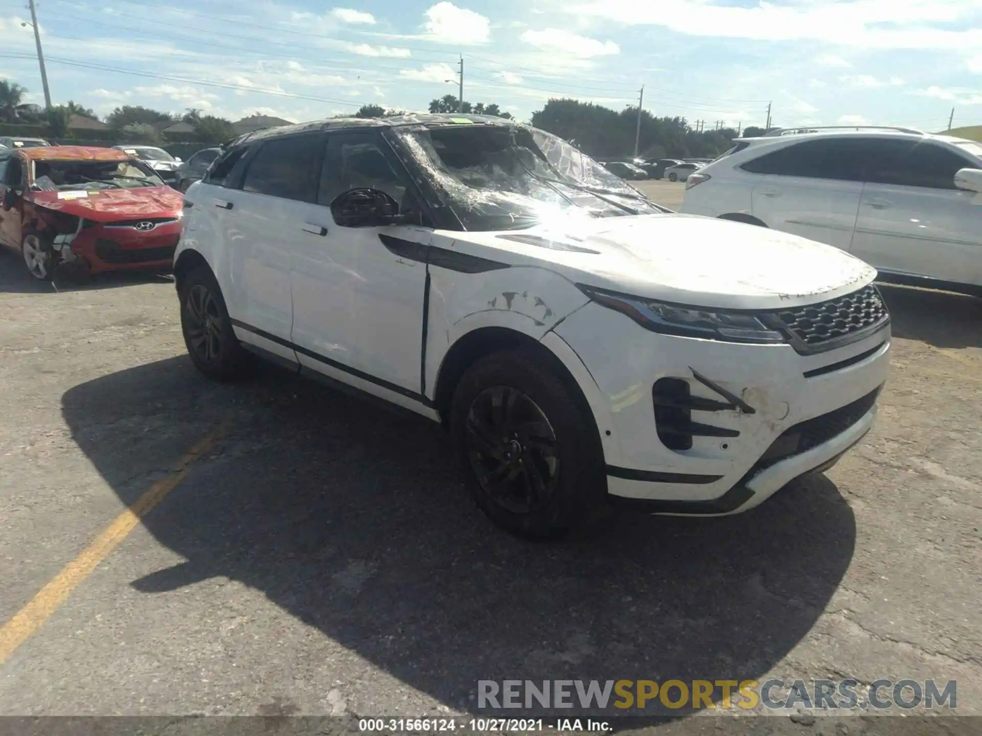 1 Photograph of a damaged car SALZT2FX6MH142657 LAND ROVER RANGE ROVER EVOQUE 2021