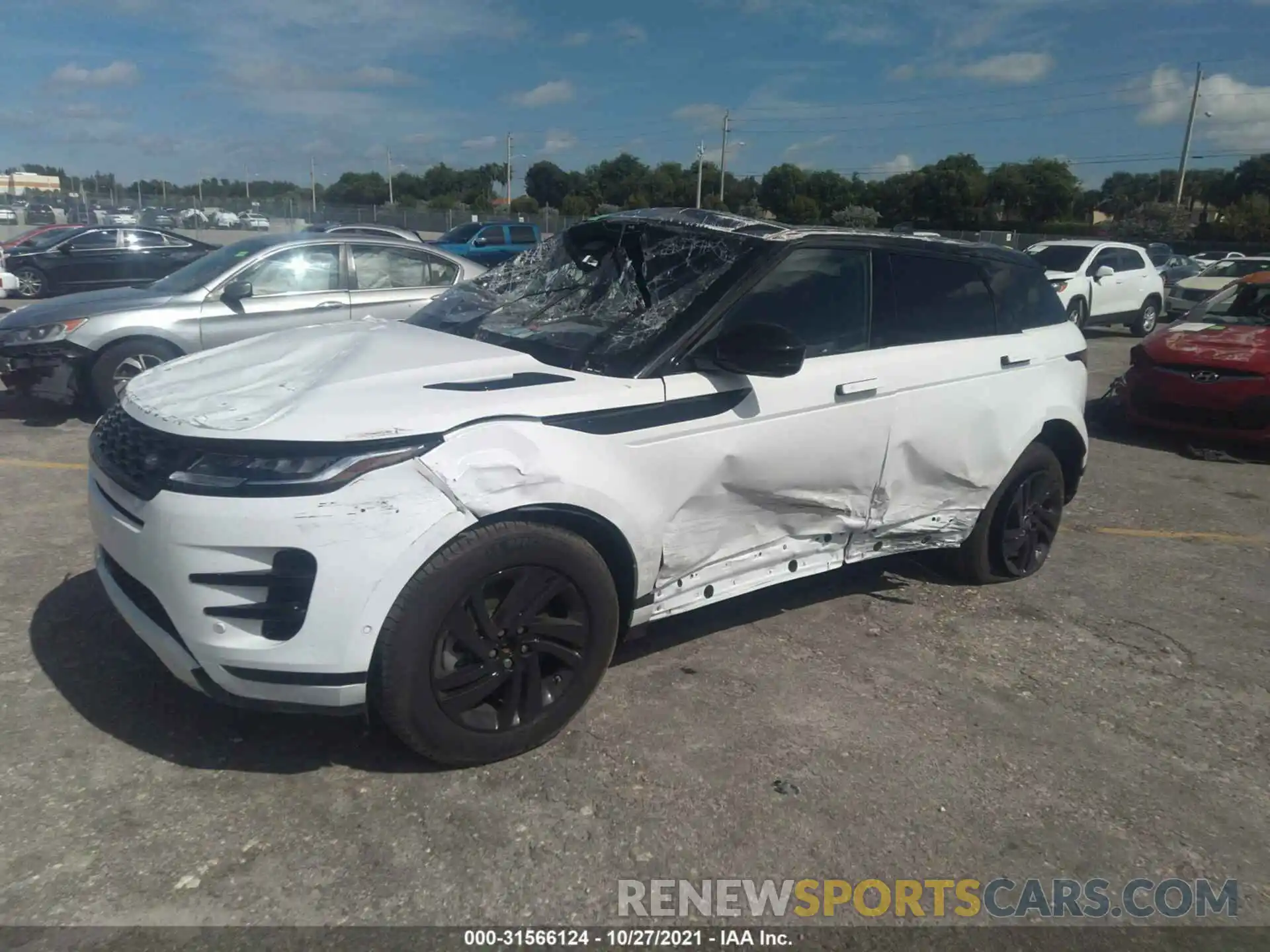 2 Фотография поврежденного автомобиля SALZT2FX6MH142657 LAND ROVER RANGE ROVER EVOQUE 2021