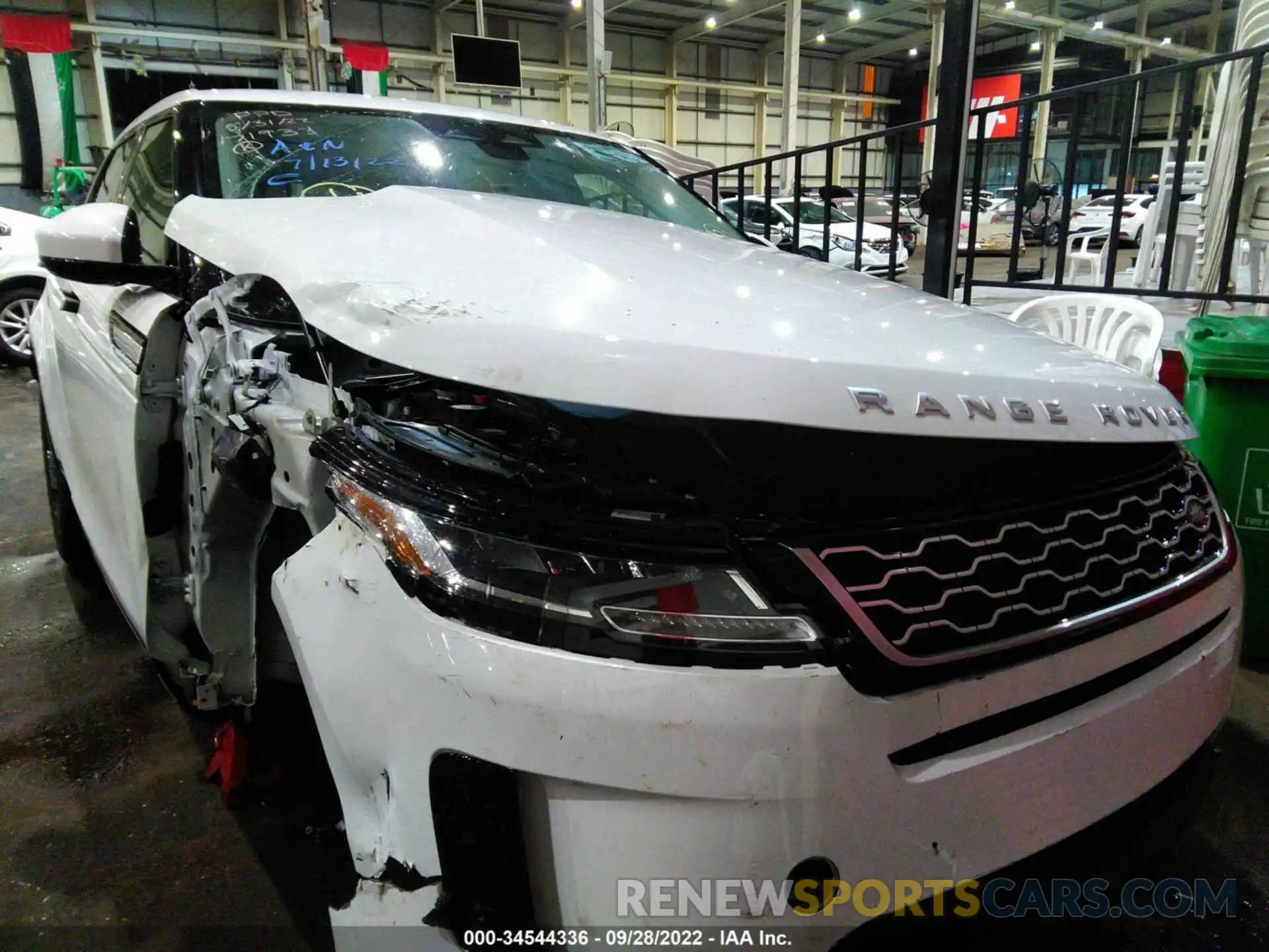 6 Photograph of a damaged car 00LZJ2FX7NH171933 LAND ROVER RANGE ROVER EVOQUE 2022