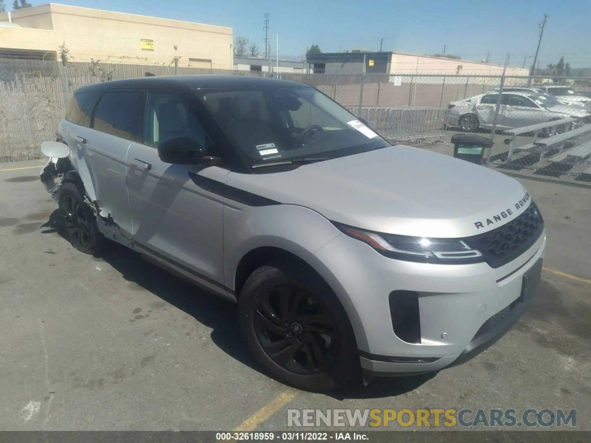 1 Photograph of a damaged car SALZJ2FX6NH165542 LAND ROVER RANGE ROVER EVOQUE 2022