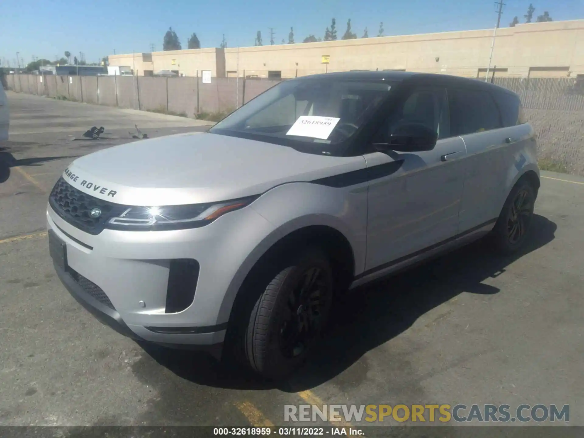 2 Photograph of a damaged car SALZJ2FX6NH165542 LAND ROVER RANGE ROVER EVOQUE 2022