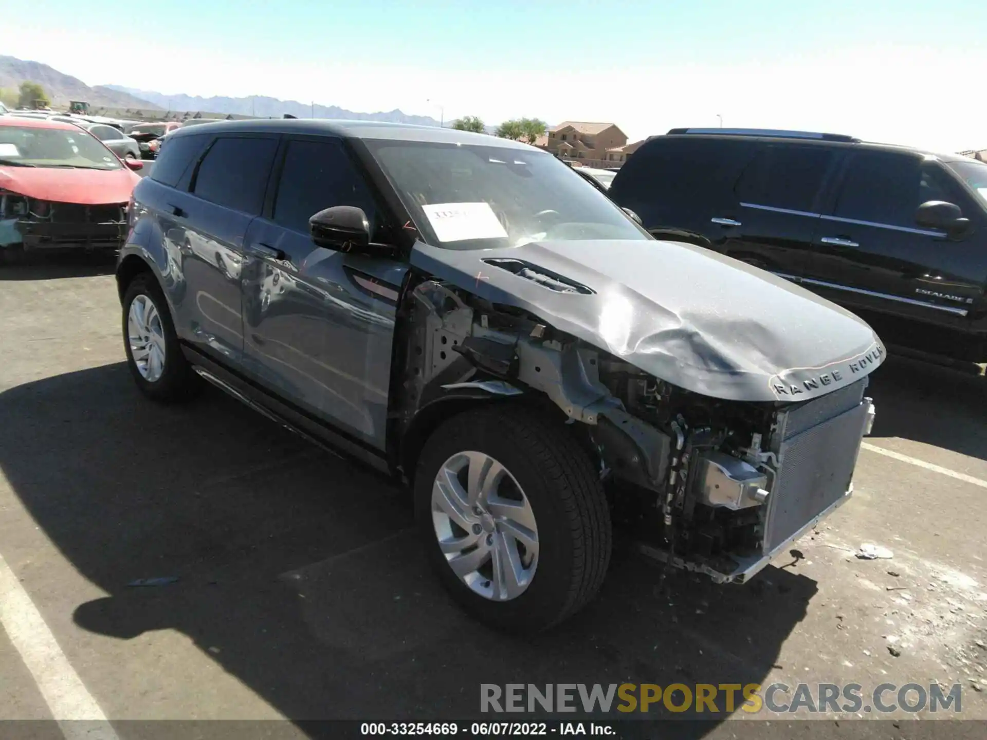 1 Photograph of a damaged car SALZT2FX6NH173327 LAND ROVER RANGE ROVER EVOQUE 2022