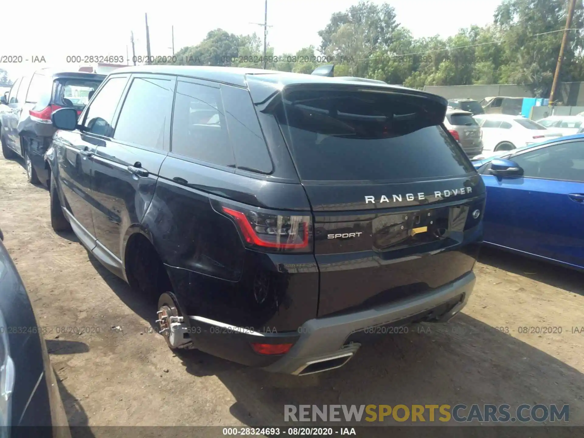 3 Фотография поврежденного автомобиля SALWG2RK8KA867254 LAND ROVER RANGE ROVER SPORT 2019