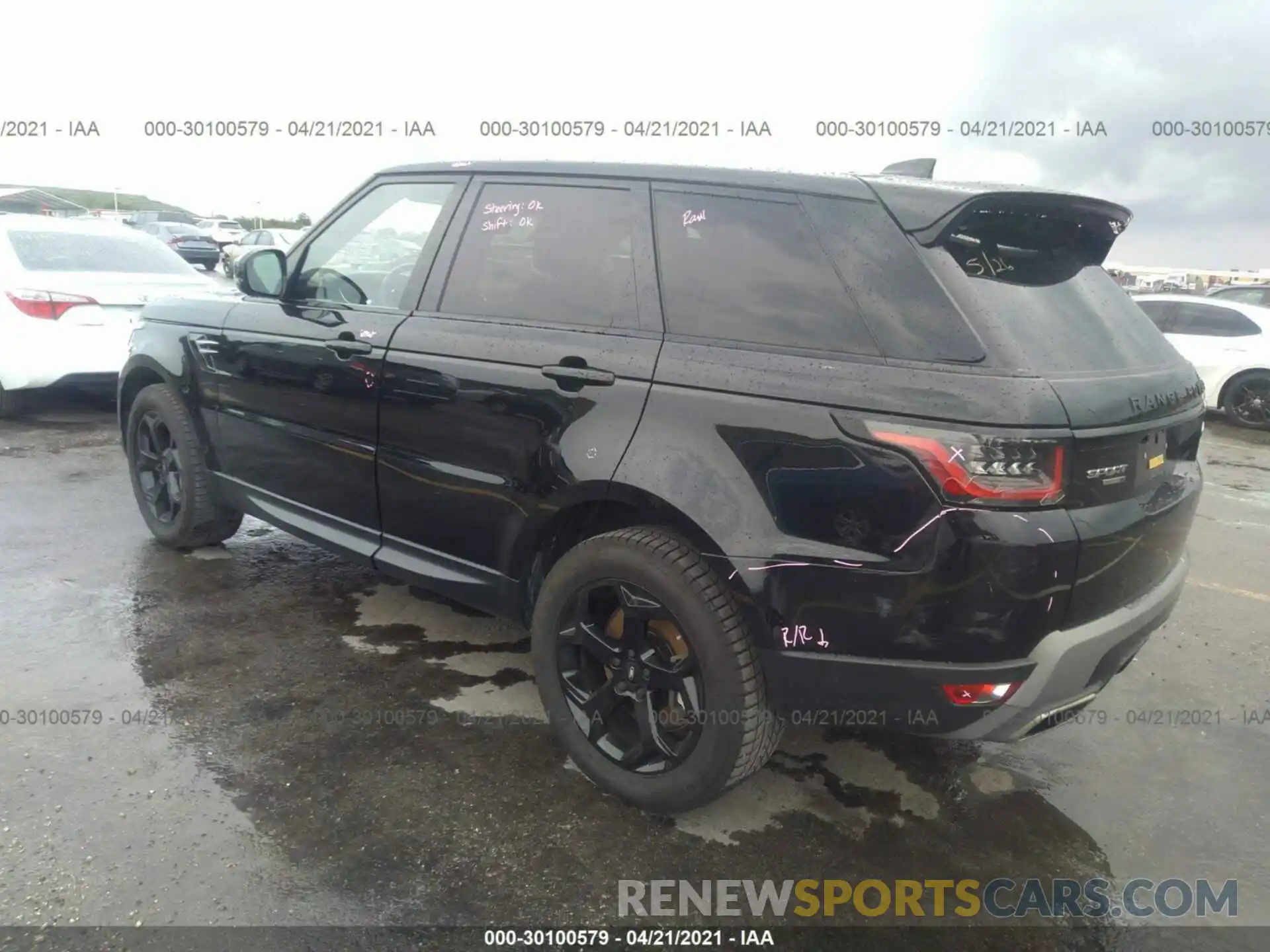 3 Фотография поврежденного автомобиля SALWG2RV1KA850614 LAND ROVER RANGE ROVER SPORT 2019