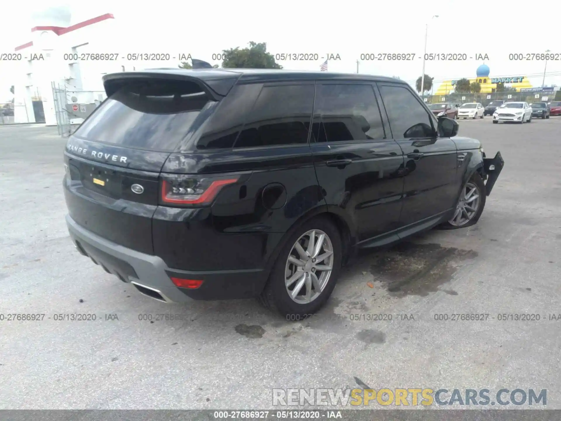 4 Фотография поврежденного автомобиля SALWG2RV4KA846623 LAND ROVER RANGE ROVER SPORT 2019