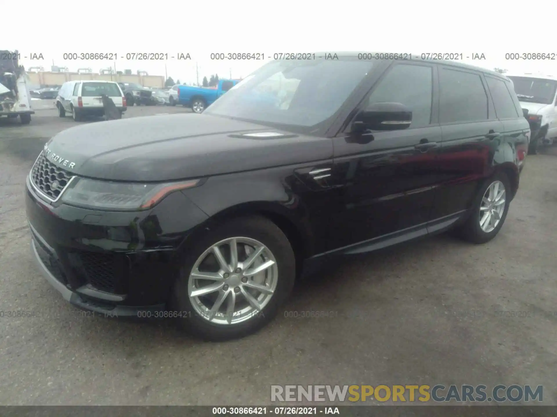 2 Фотография поврежденного автомобиля SALWG2RV7KA414933 LAND ROVER RANGE ROVER SPORT 2019