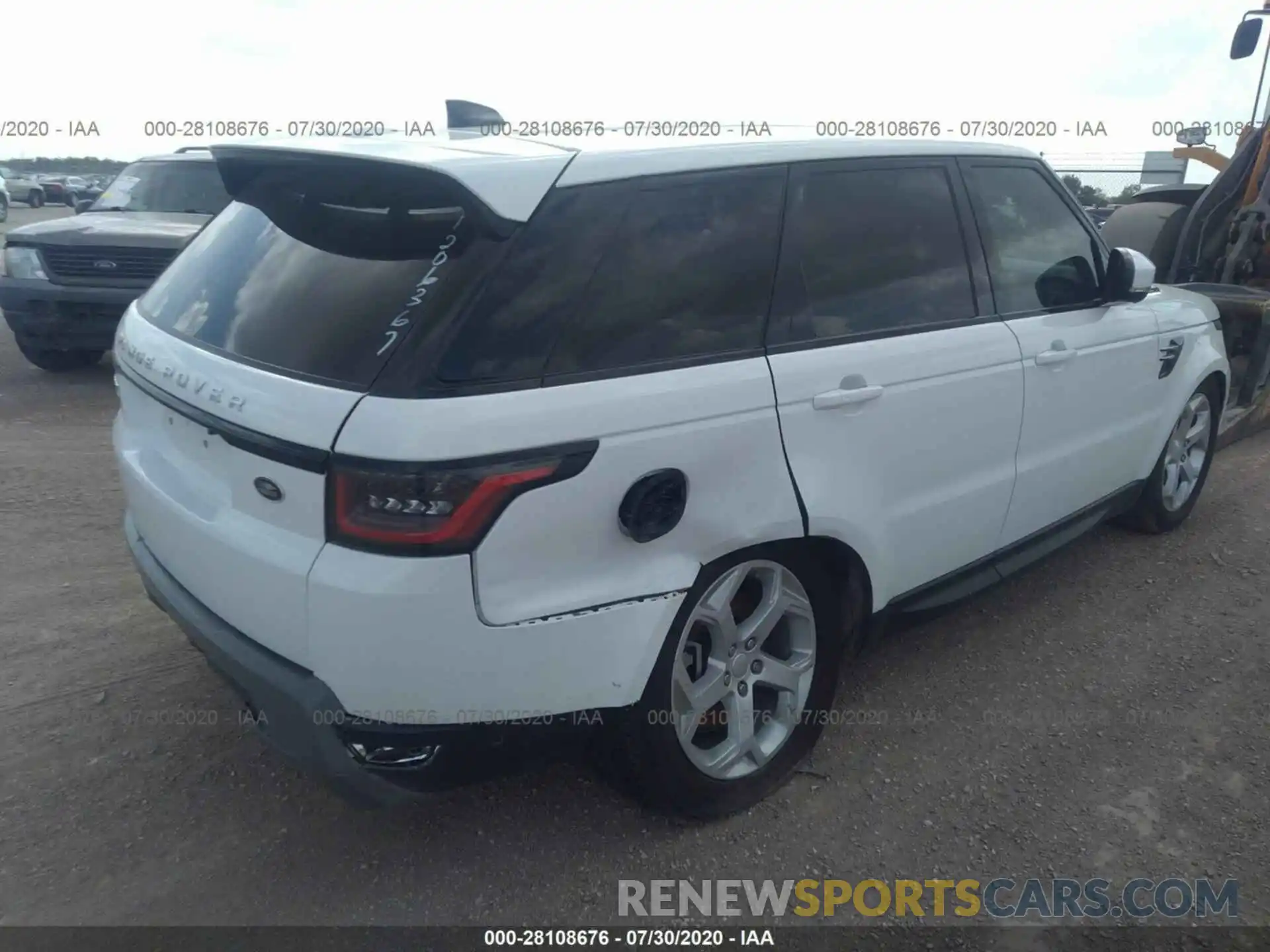 4 Фотография поврежденного автомобиля SALWG2RV7KA824583 LAND ROVER RANGE ROVER SPORT 2019