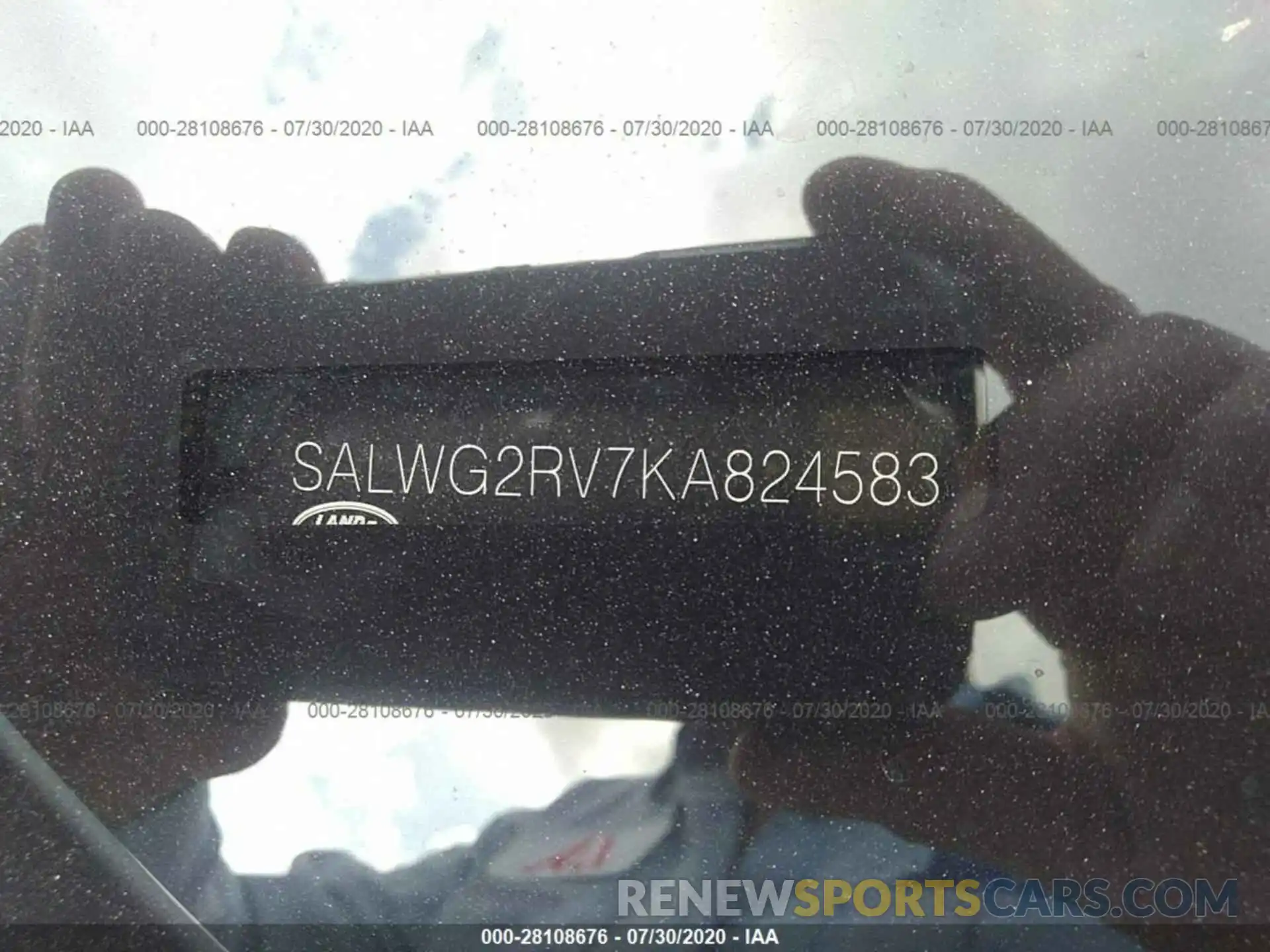 9 Photograph of a damaged car SALWG2RV7KA824583 LAND ROVER RANGE ROVER SPORT 2019