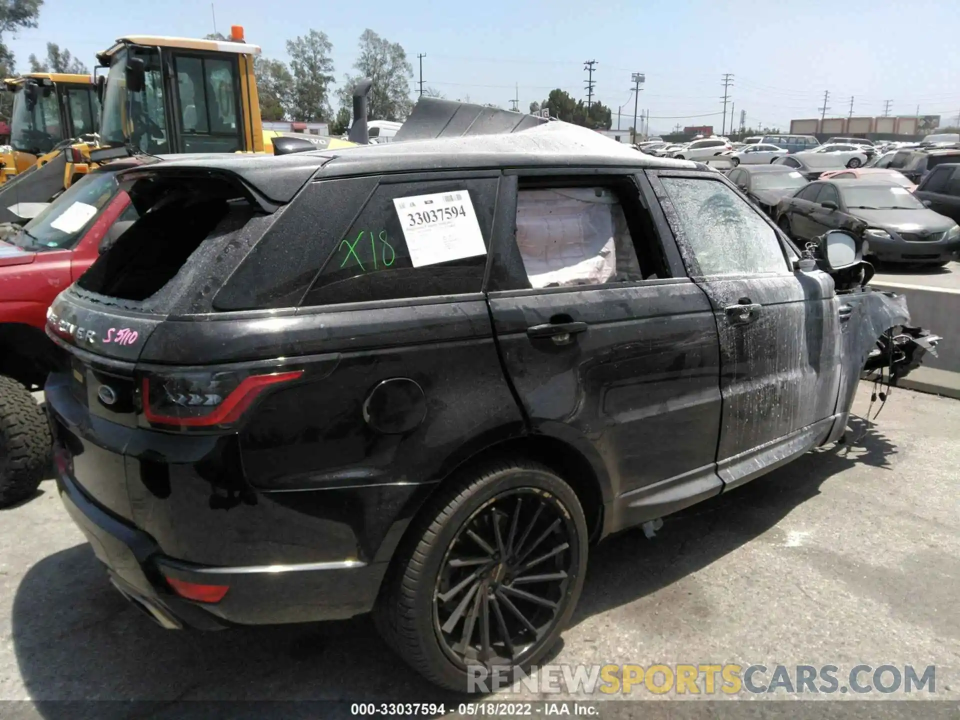 4 Фотография поврежденного автомобиля SALWG2RV7KA847135 LAND ROVER RANGE ROVER SPORT 2019