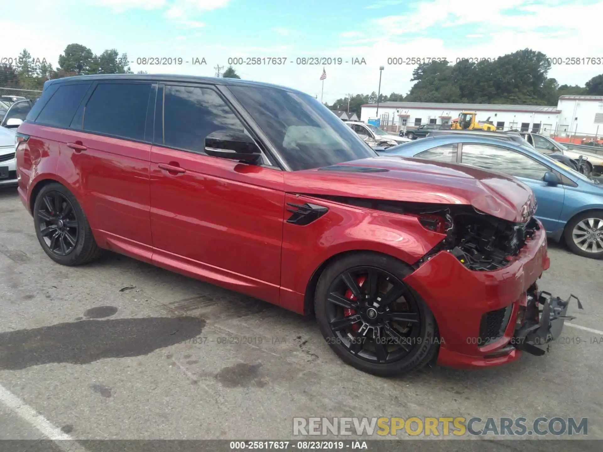 1 Photograph of a damaged car SALWR2RE2KA824291 LAND ROVER RANGE ROVER SPORT 2019