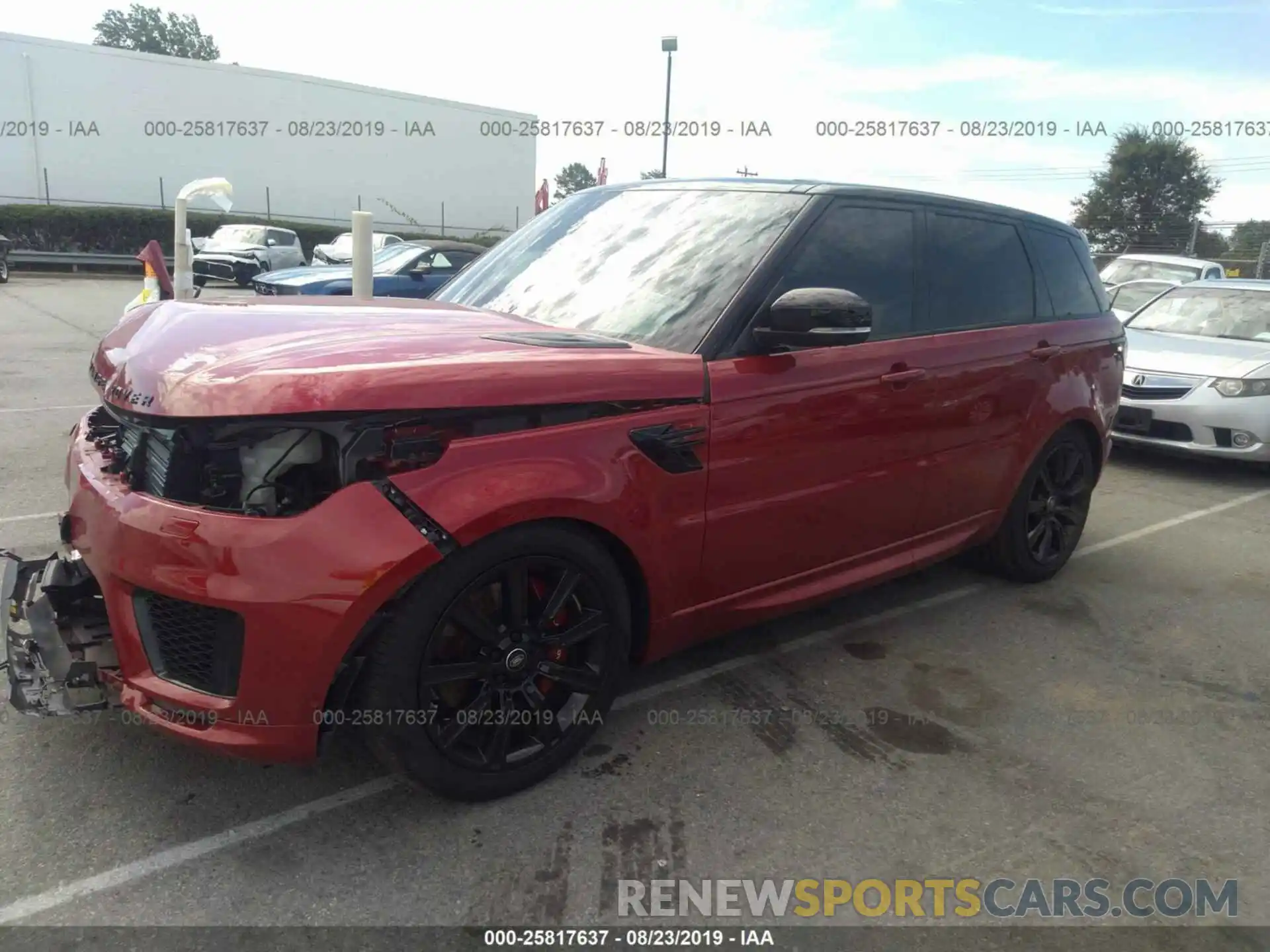 2 Photograph of a damaged car SALWR2RE2KA824291 LAND ROVER RANGE ROVER SPORT 2019