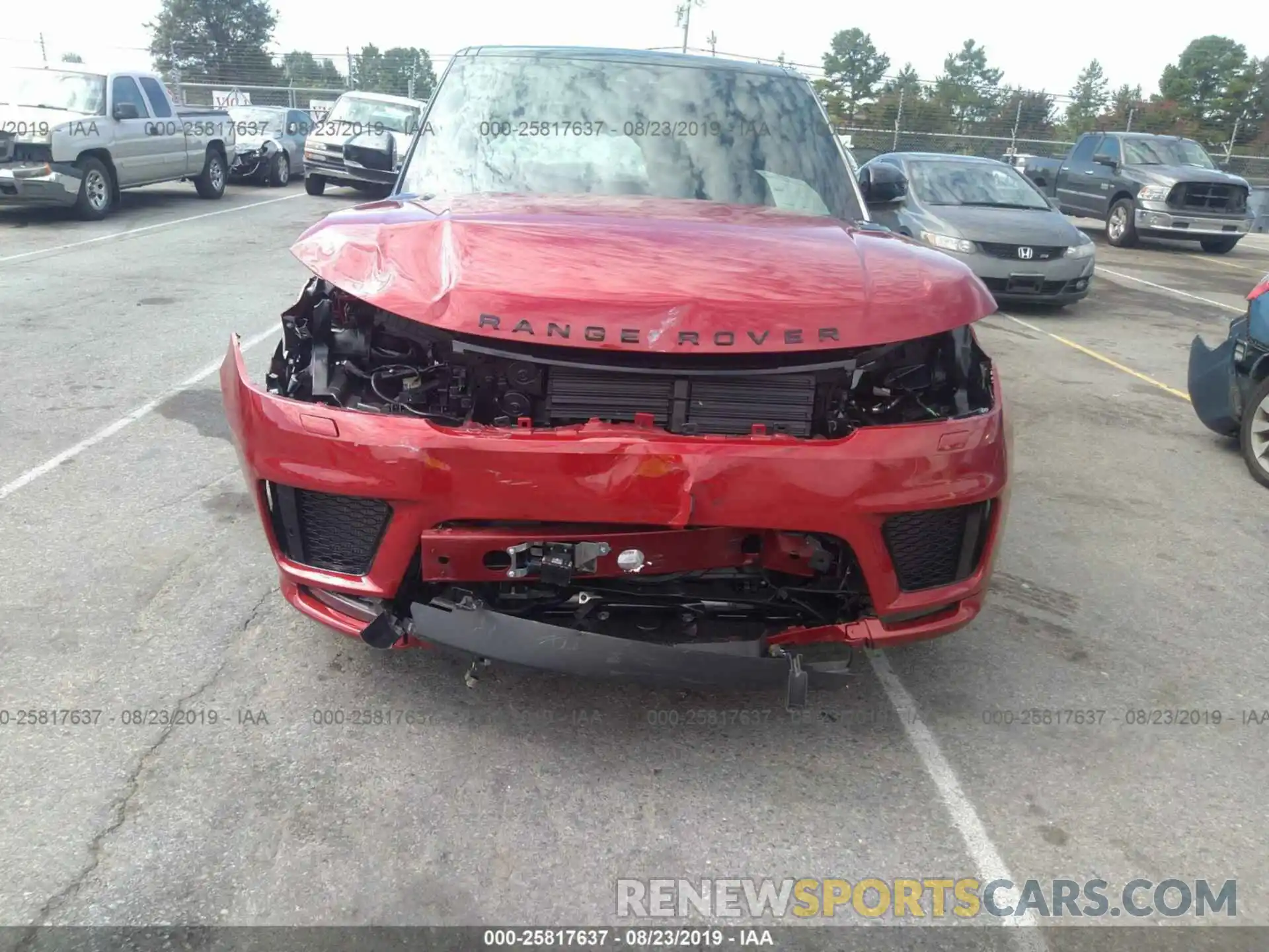 6 Photograph of a damaged car SALWR2RE2KA824291 LAND ROVER RANGE ROVER SPORT 2019