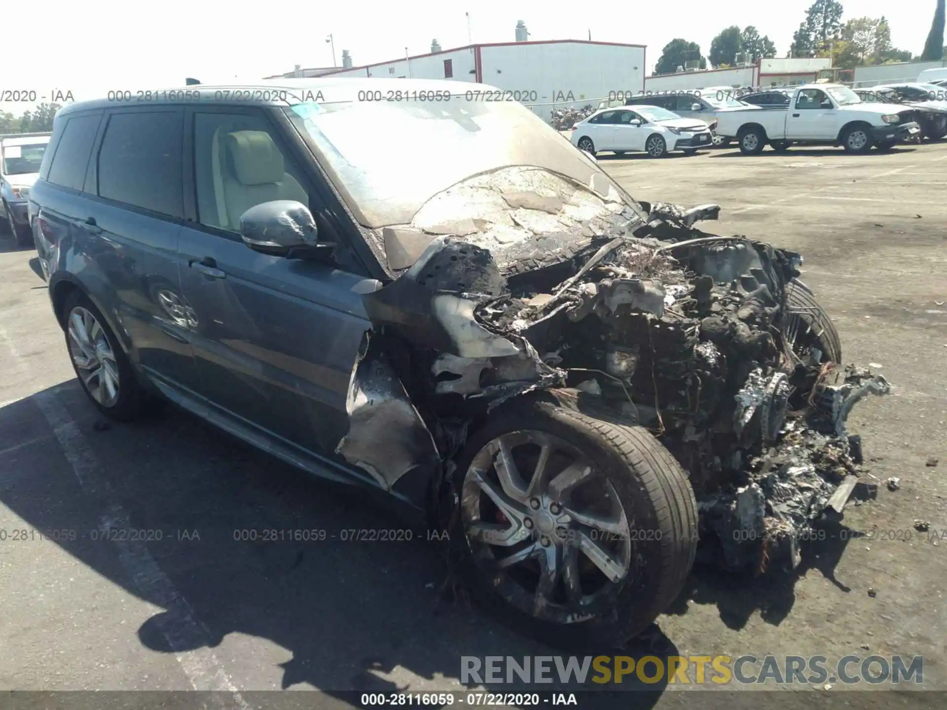 1 Photograph of a damaged car SALWR2RE2KA857159 LAND ROVER RANGE ROVER SPORT 2019