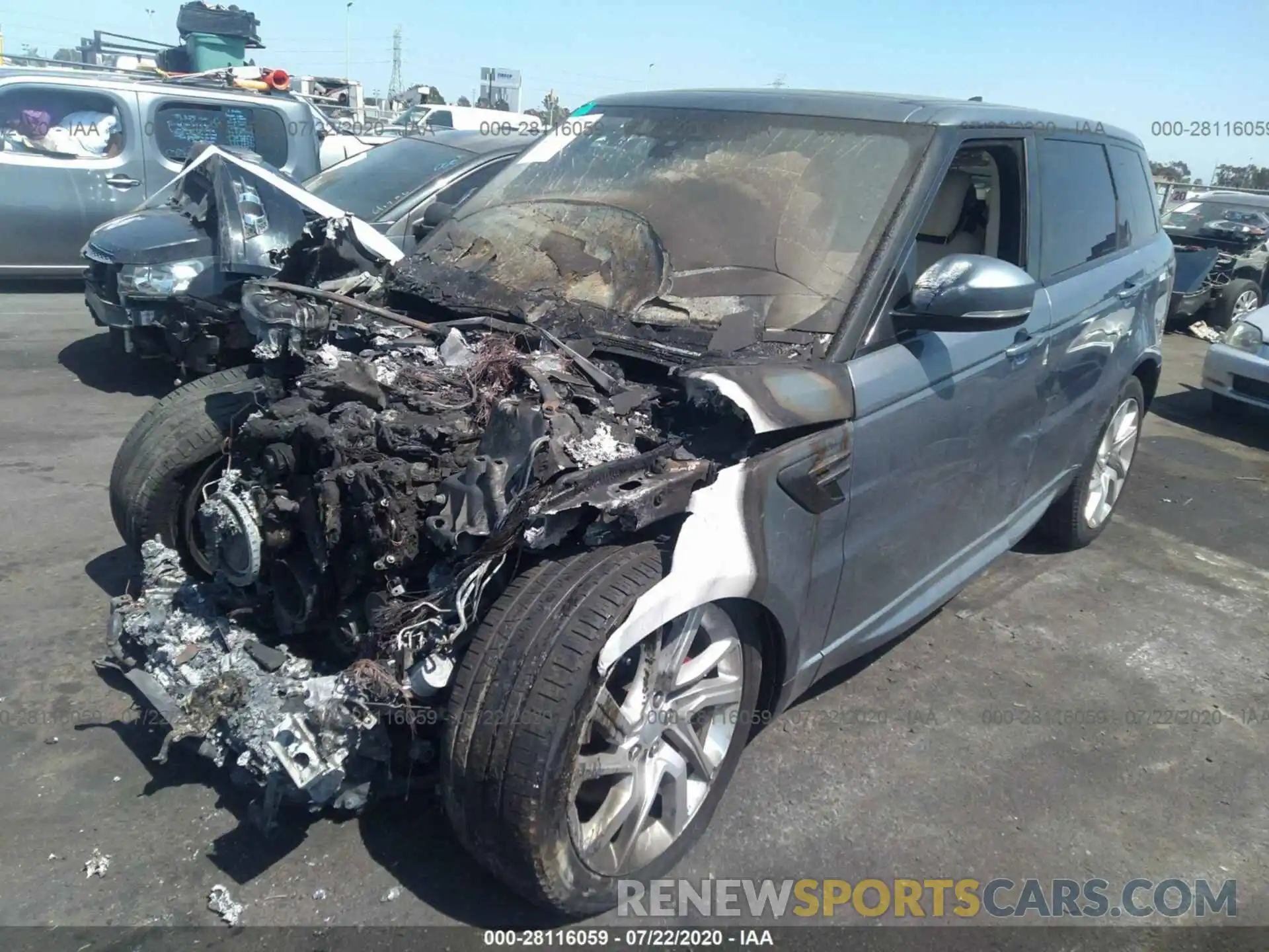 2 Photograph of a damaged car SALWR2RE2KA857159 LAND ROVER RANGE ROVER SPORT 2019