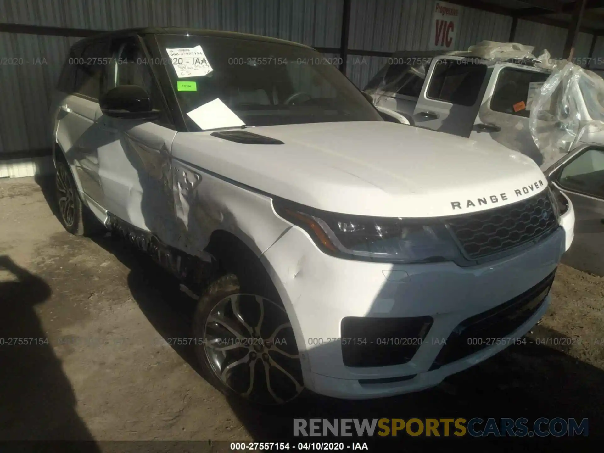 1 Photograph of a damaged car SALWR2RE6KA835116 LAND ROVER RANGE ROVER SPORT 2019