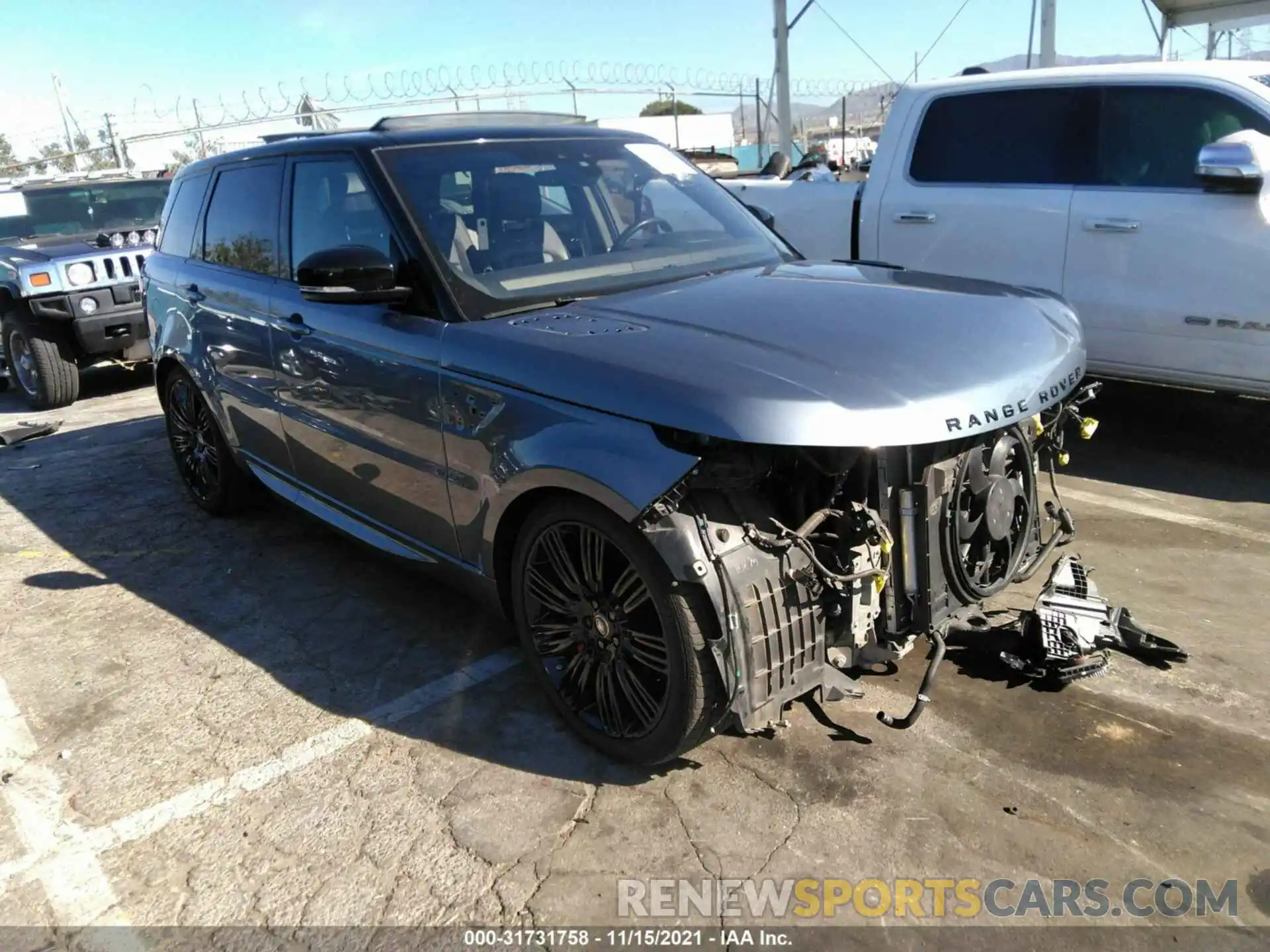 1 Photograph of a damaged car SALWR2RE8KA869865 LAND ROVER RANGE ROVER SPORT 2019