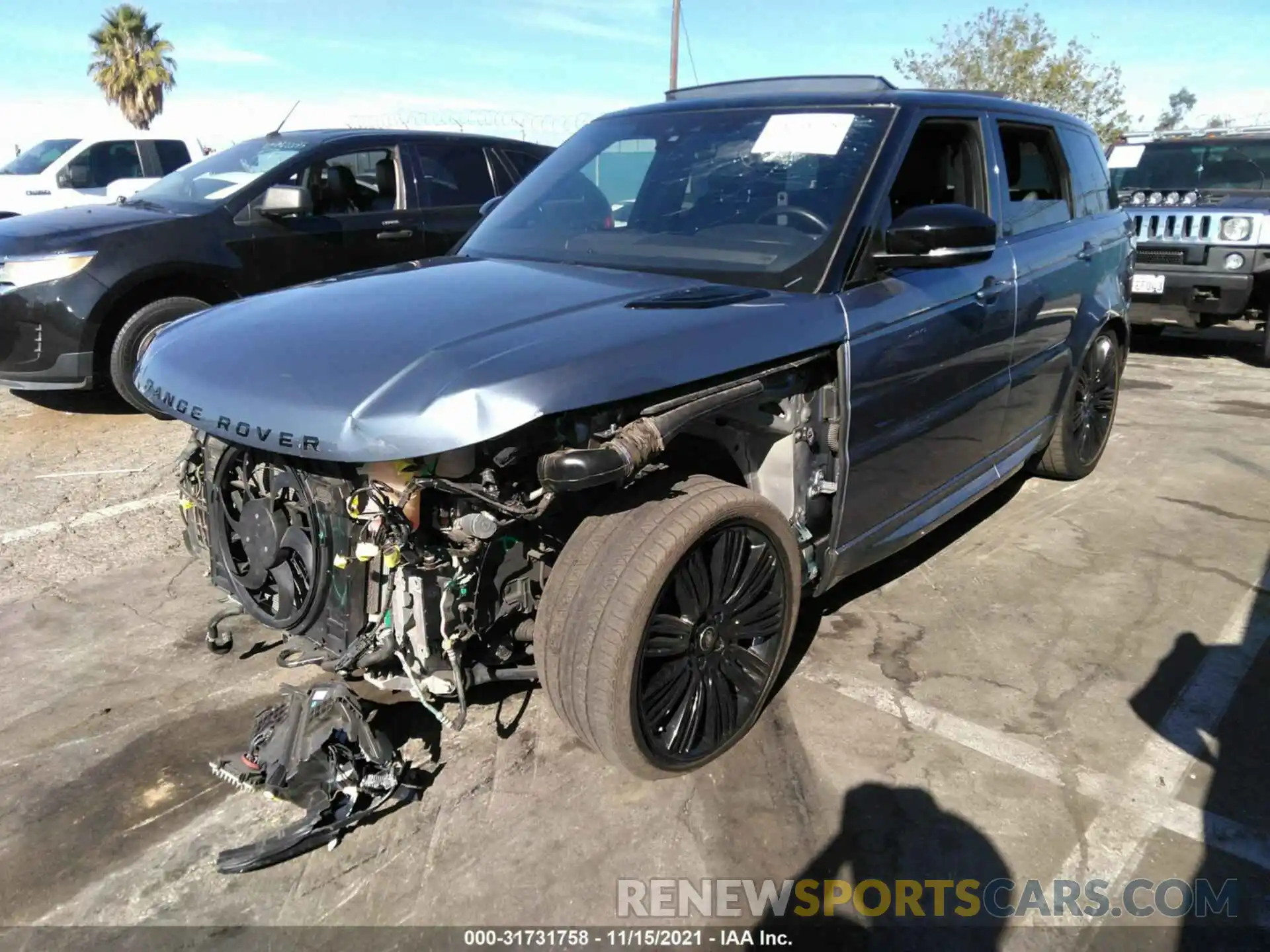 2 Photograph of a damaged car SALWR2RE8KA869865 LAND ROVER RANGE ROVER SPORT 2019