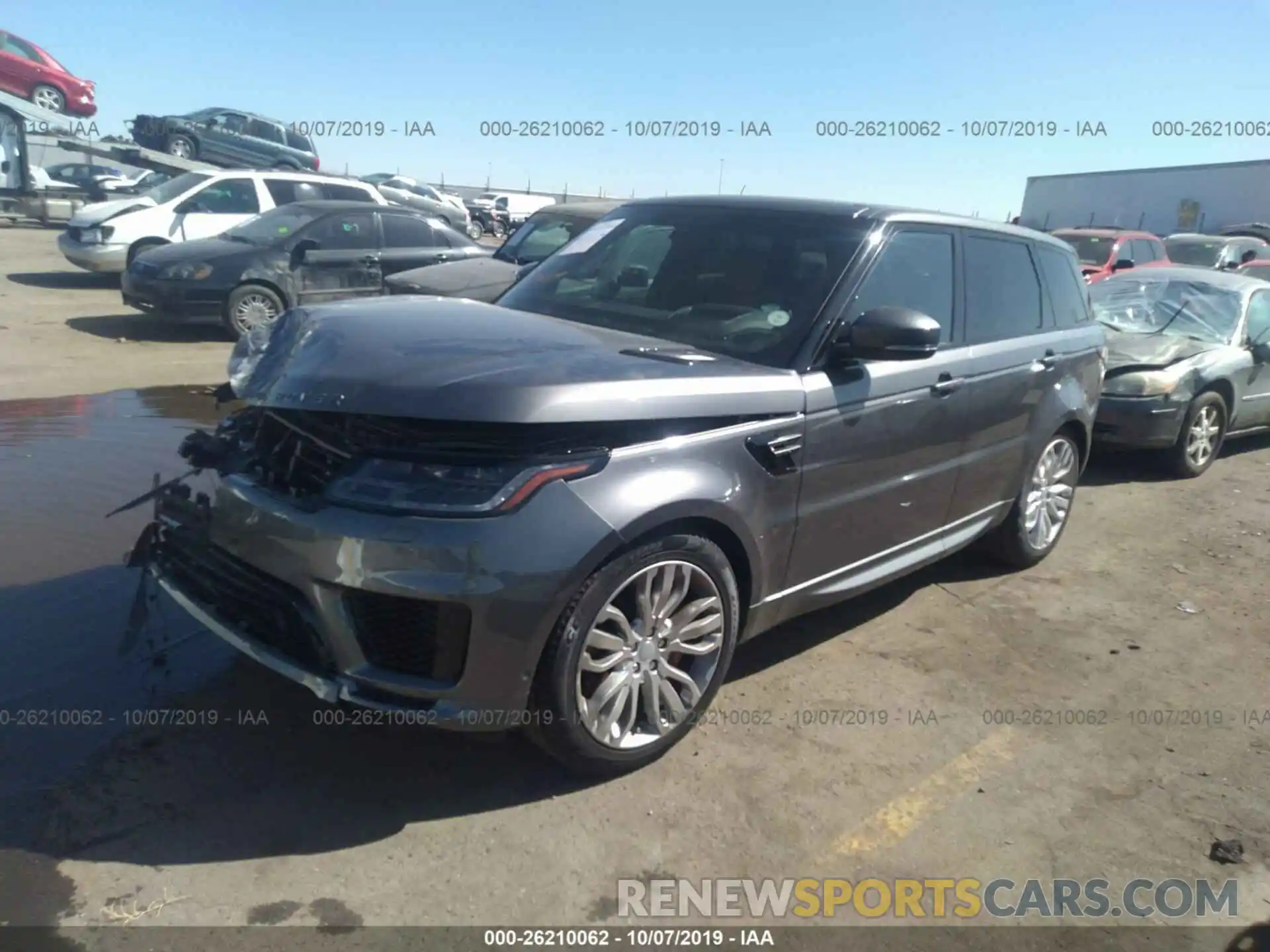 2 Фотография поврежденного автомобиля SALWR2RE9KA852296 LAND ROVER RANGE ROVER SPORT 2019