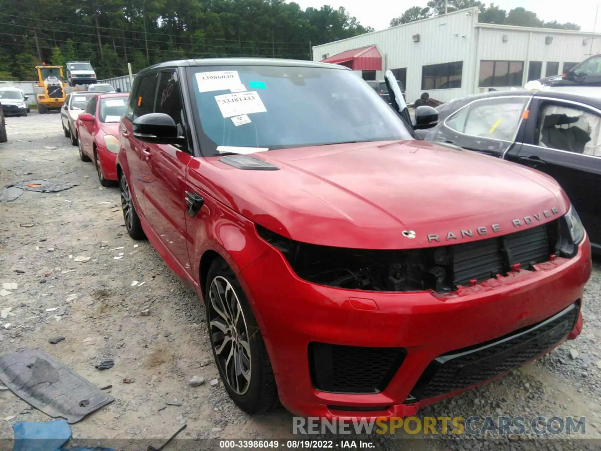 1 Photograph of a damaged car SALWR2REXKA829500 LAND ROVER RANGE ROVER SPORT 2019