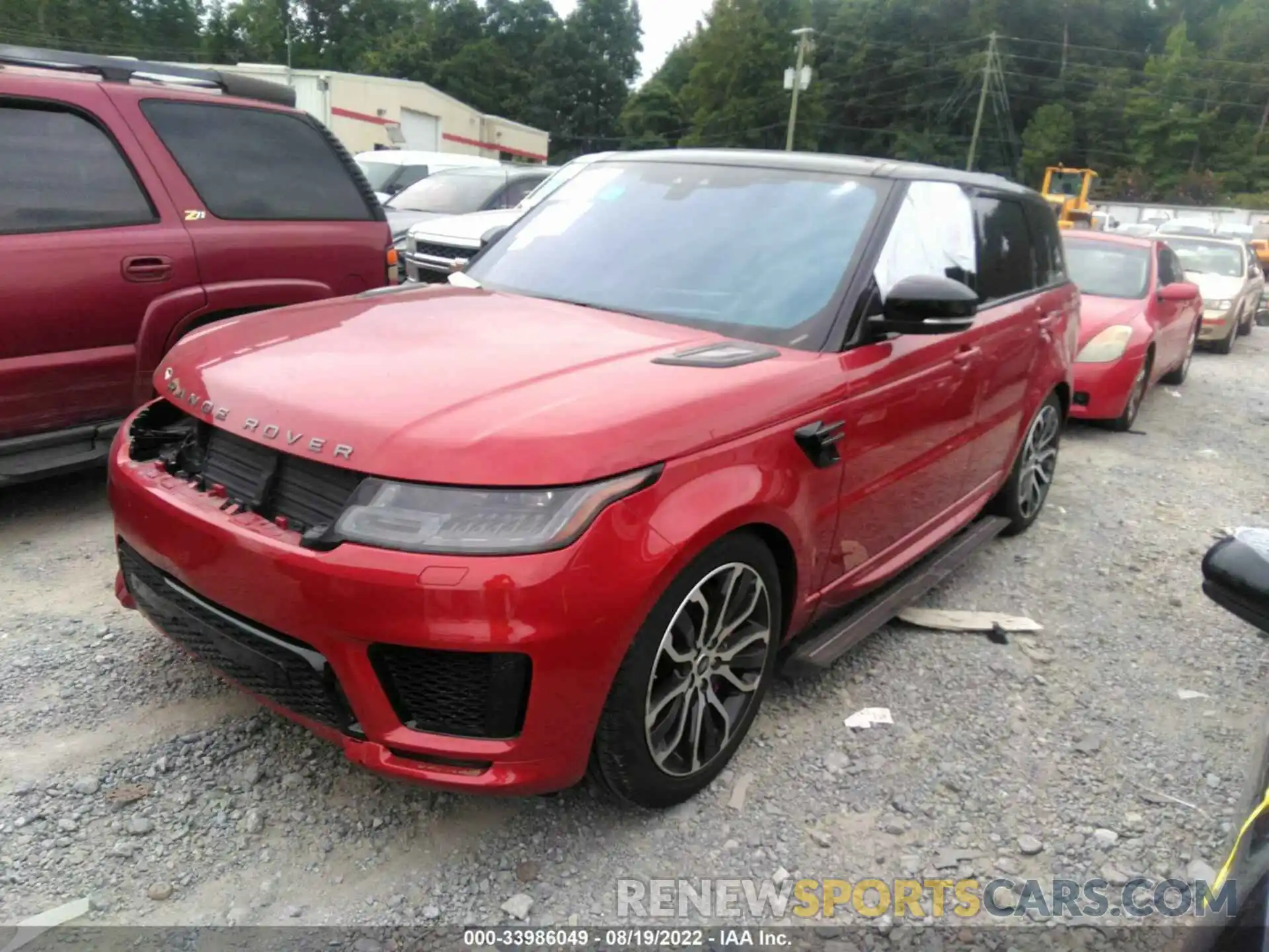 2 Photograph of a damaged car SALWR2REXKA829500 LAND ROVER RANGE ROVER SPORT 2019