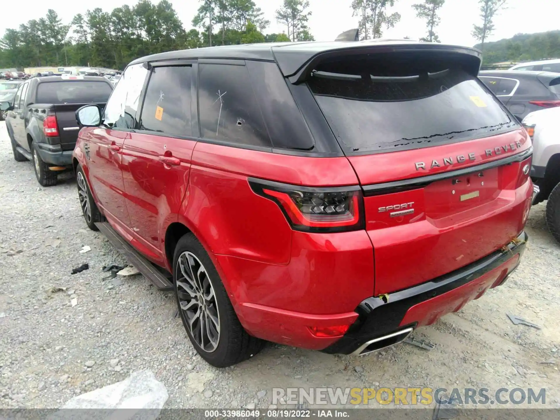 3 Photograph of a damaged car SALWR2REXKA829500 LAND ROVER RANGE ROVER SPORT 2019