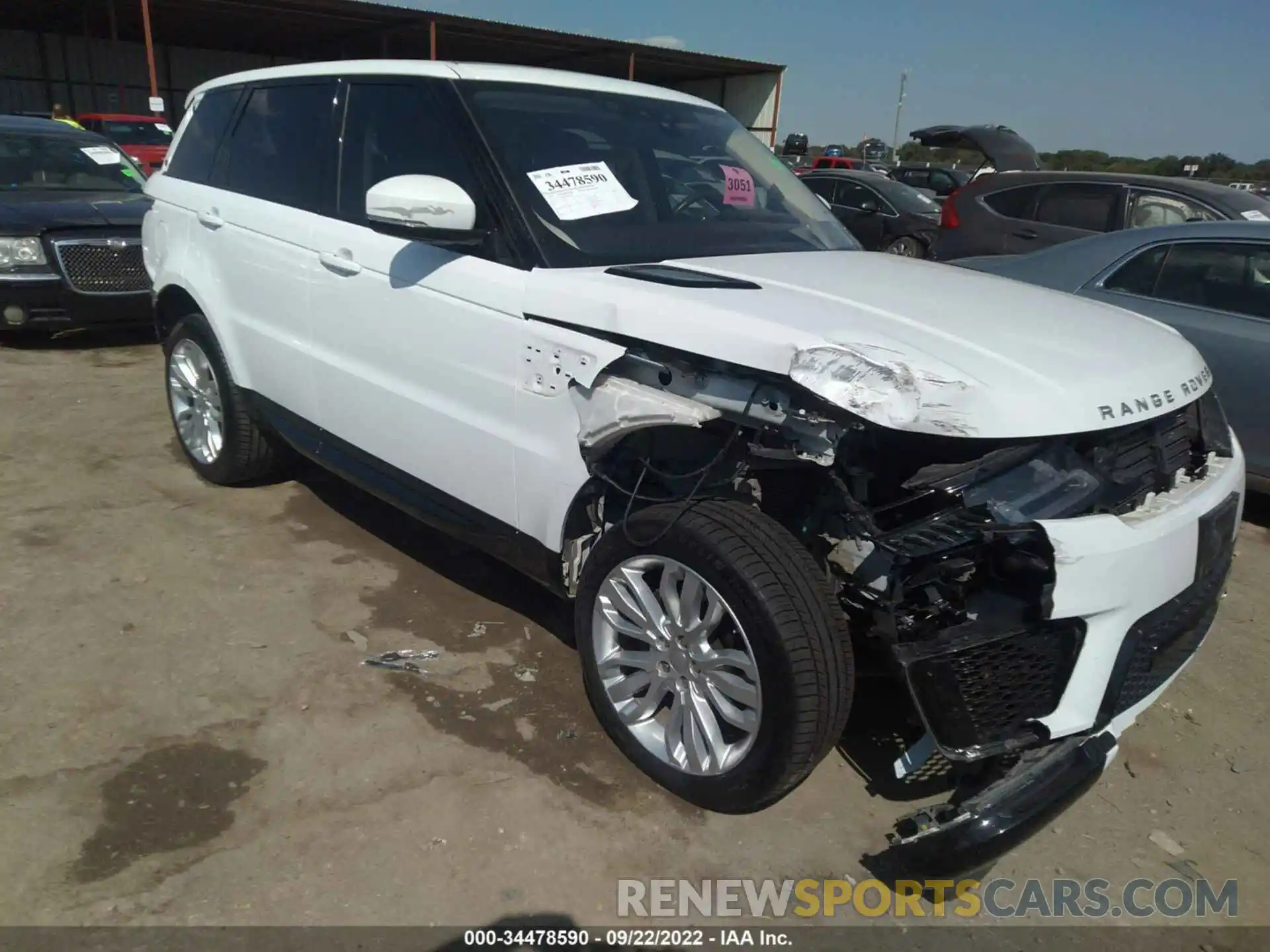 1 Photograph of a damaged car SALWR2RK3KA823432 LAND ROVER RANGE ROVER SPORT 2019