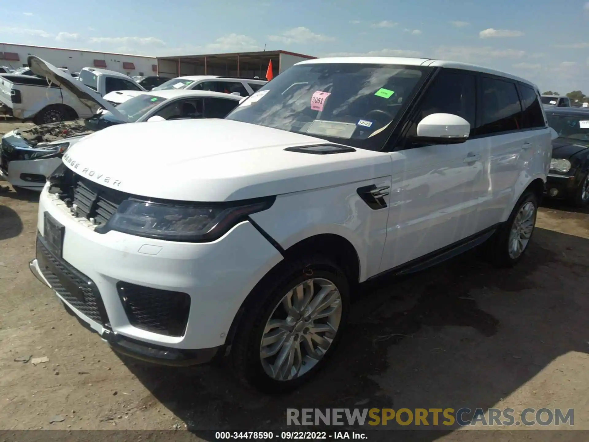 2 Photograph of a damaged car SALWR2RK3KA823432 LAND ROVER RANGE ROVER SPORT 2019