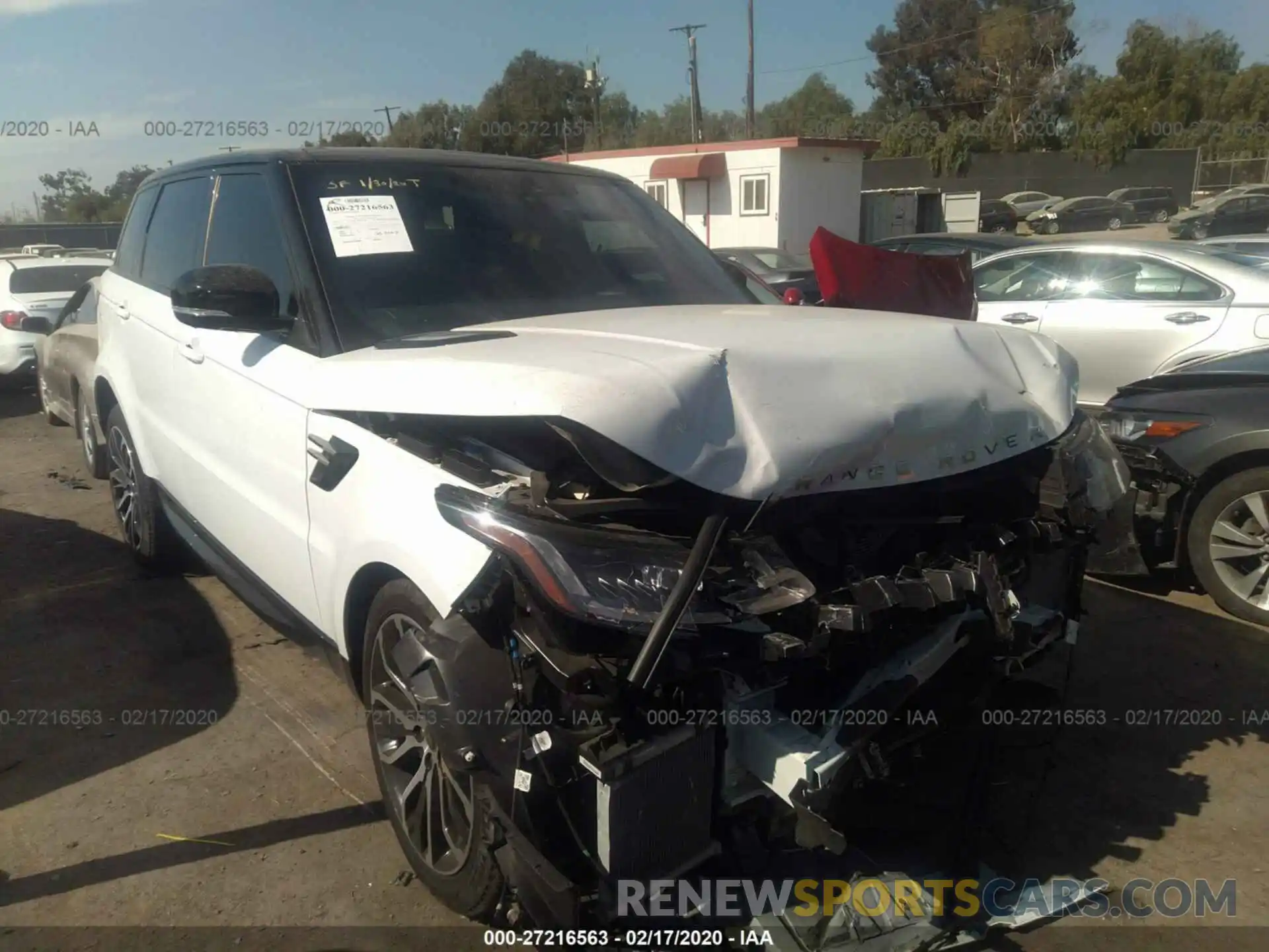 1 Photograph of a damaged car SALWR2RU1KA870489 LAND ROVER RANGE ROVER SPORT 2019