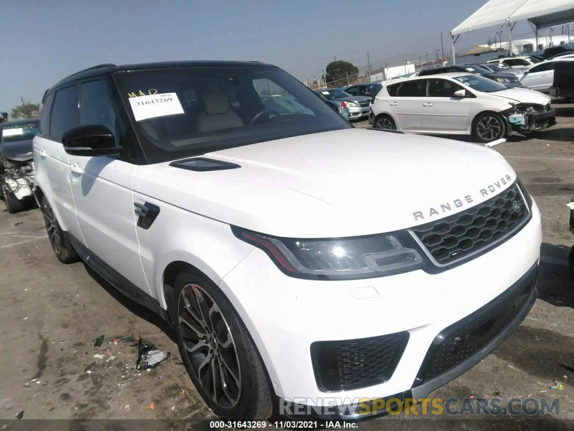 1 Фотография поврежденного автомобиля SALWR2RU3KA870641 LAND ROVER RANGE ROVER SPORT 2019