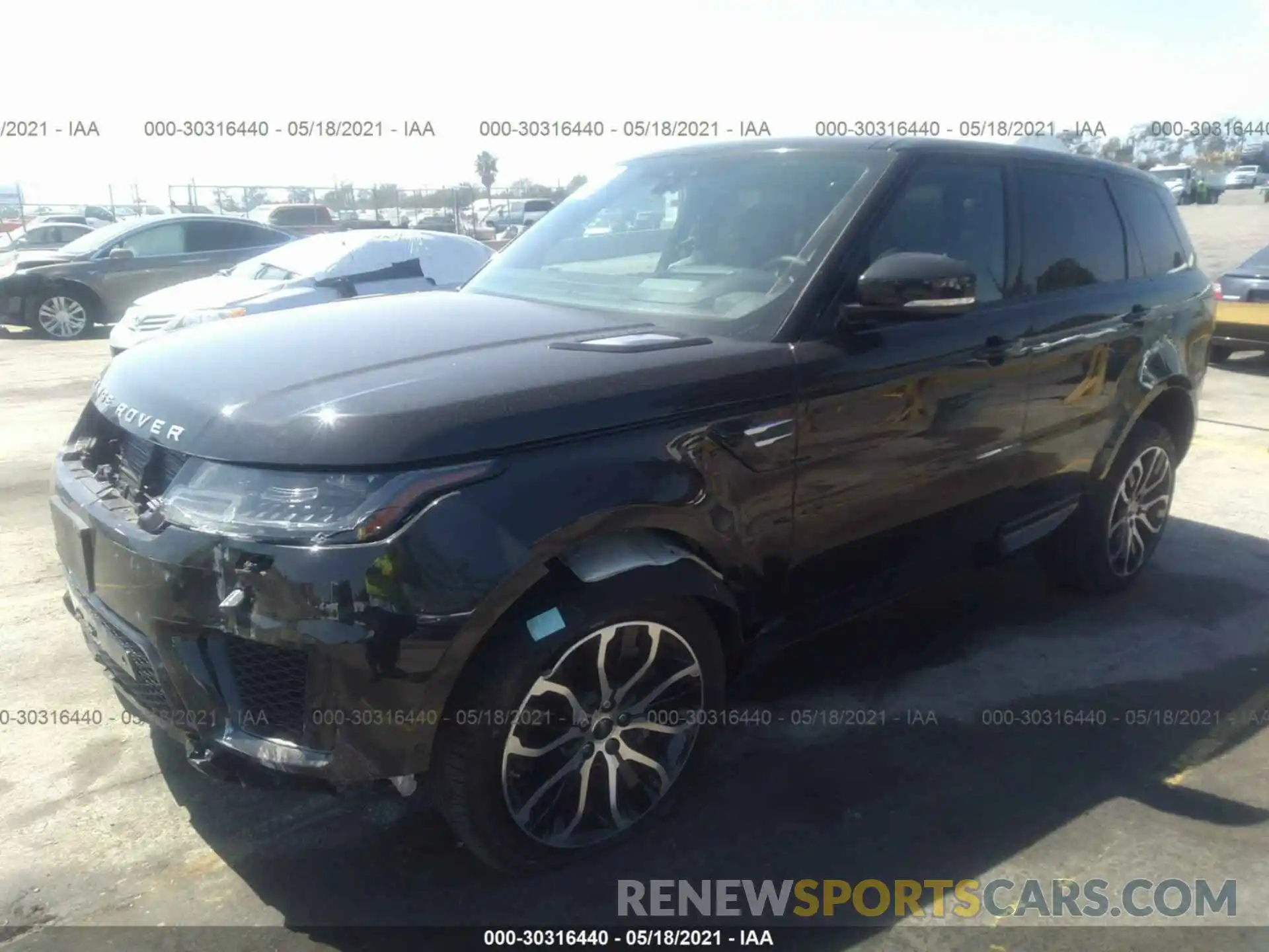 2 Фотография поврежденного автомобиля SALWR2RU7KA864101 LAND ROVER RANGE ROVER SPORT 2019