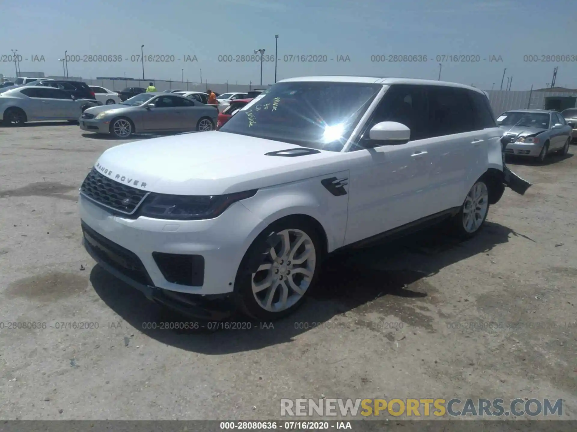 2 Фотография поврежденного автомобиля SALWR2RU9KA875097 LAND ROVER RANGE ROVER SPORT 2019