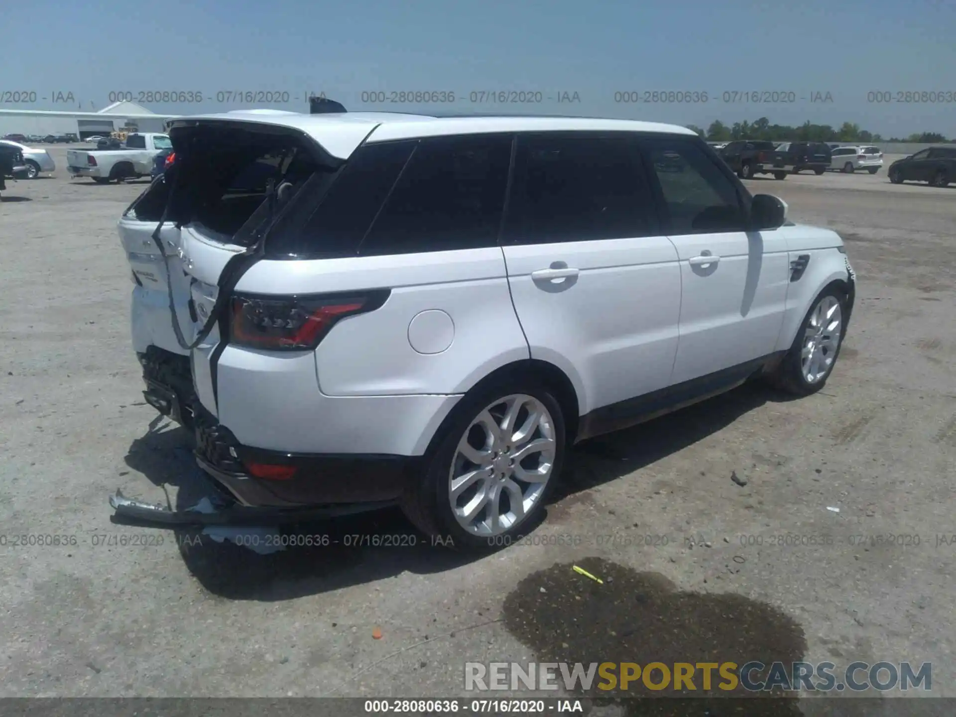 4 Фотография поврежденного автомобиля SALWR2RU9KA875097 LAND ROVER RANGE ROVER SPORT 2019