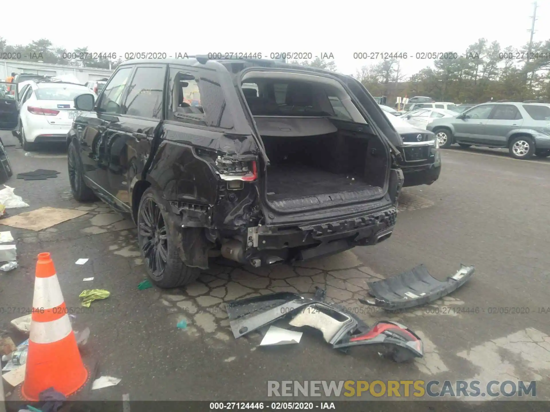 3 Фотография поврежденного автомобиля SALWR2RV2KA420441 LAND ROVER RANGE ROVER SPORT 2019