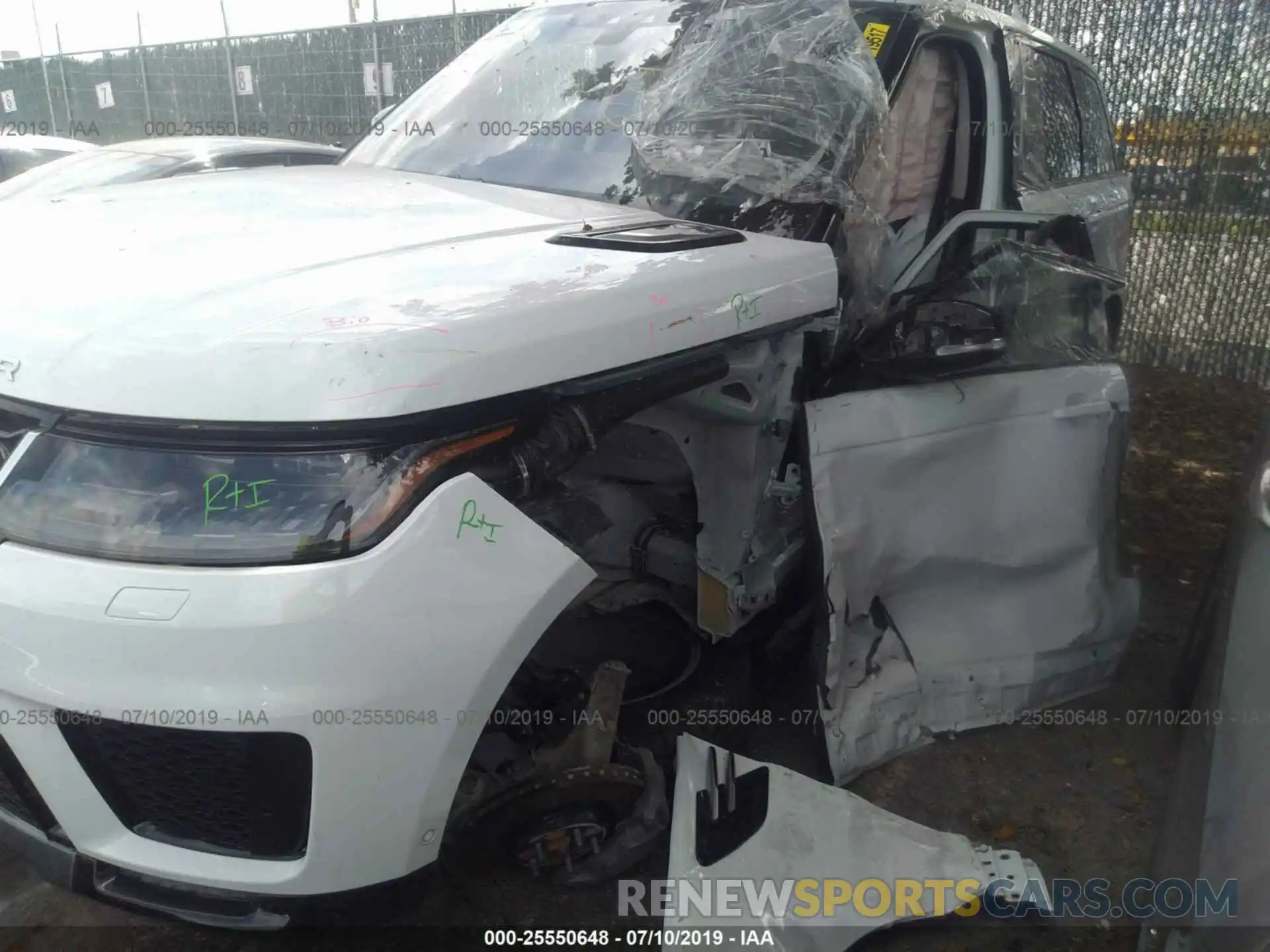 6 Фотография поврежденного автомобиля SALWR2RV5KA818422 LAND ROVER RANGE ROVER SPORT 2019