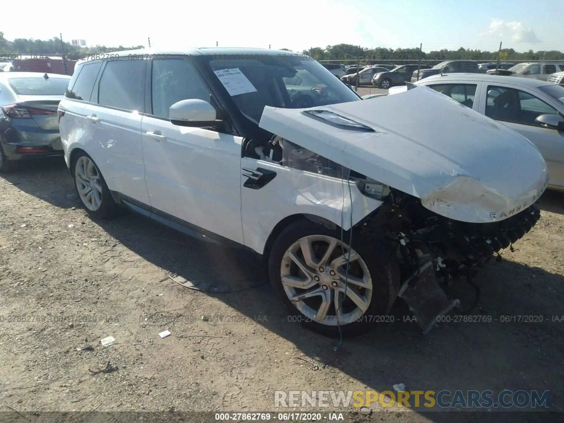 1 Photograph of a damaged car SALWR2RV7KA819006 LAND ROVER RANGE ROVER SPORT 2019