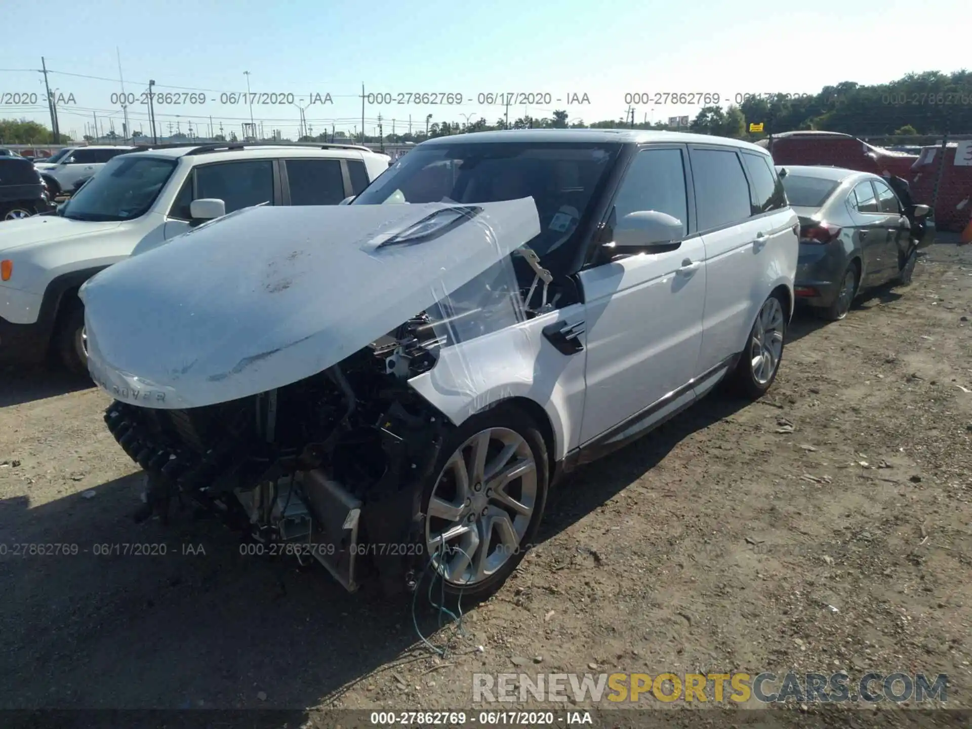 2 Photograph of a damaged car SALWR2RV7KA819006 LAND ROVER RANGE ROVER SPORT 2019