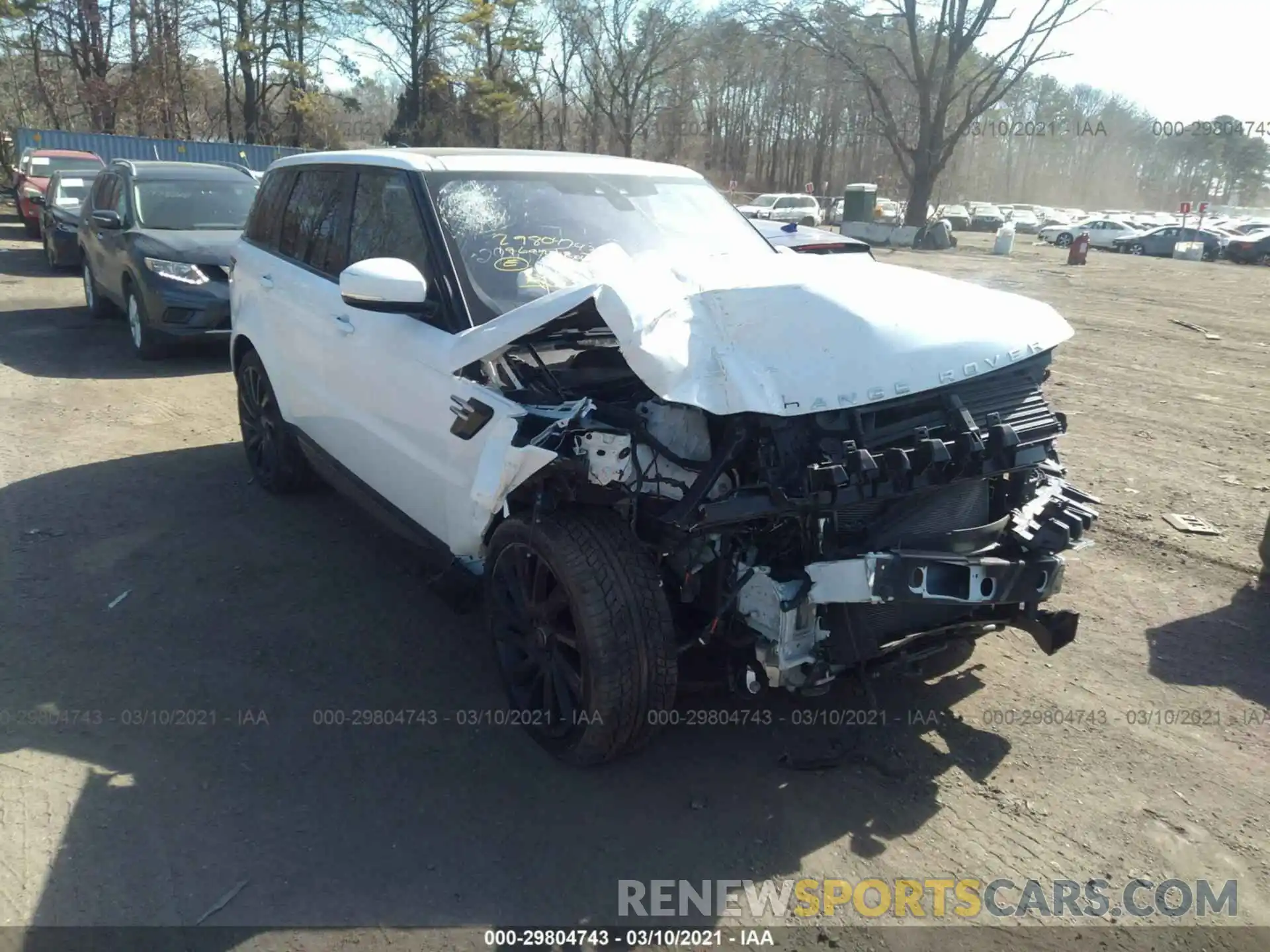 1 Photograph of a damaged car SALWR2RV7KA827901 LAND ROVER RANGE ROVER SPORT 2019