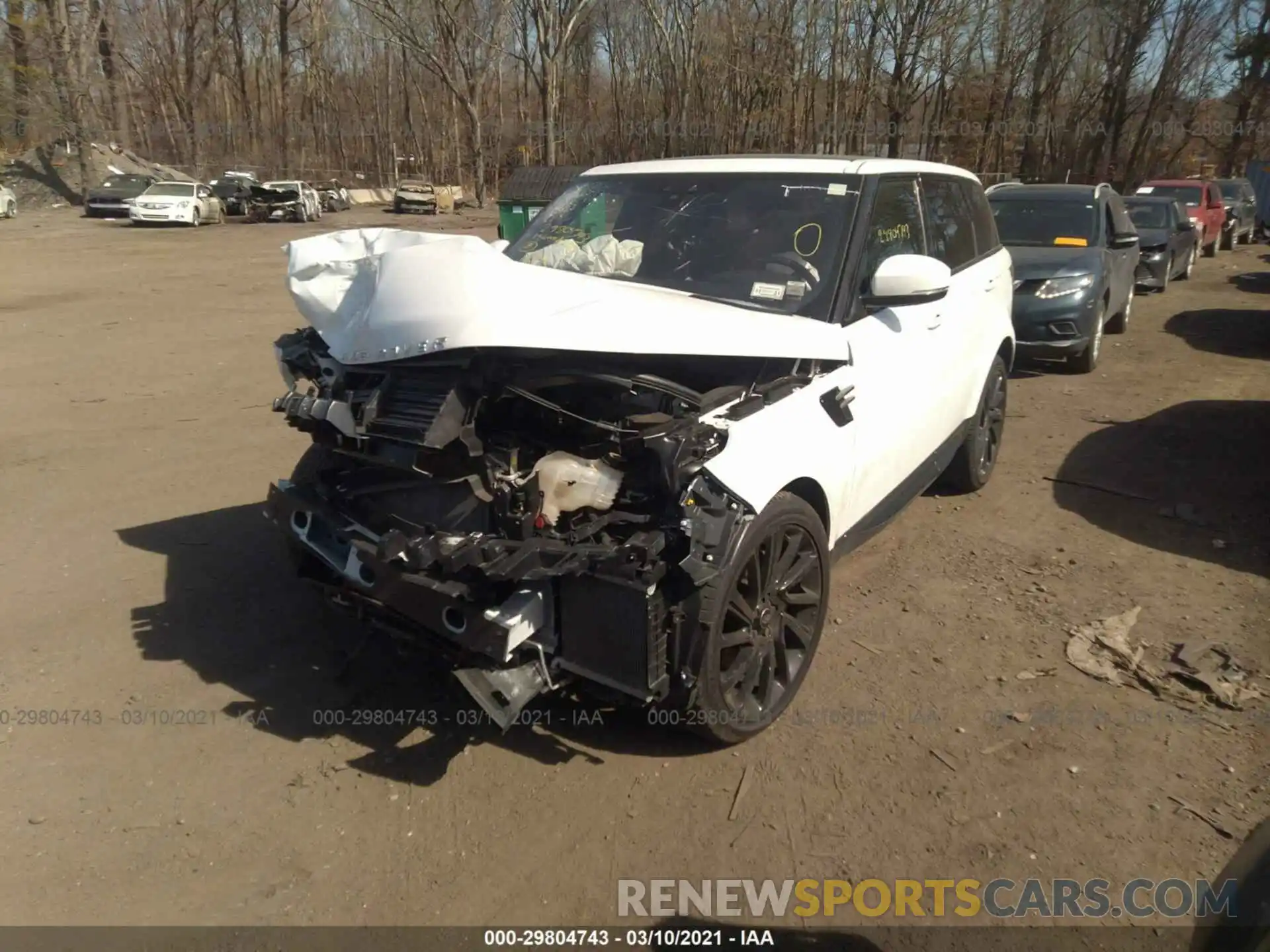 2 Фотография поврежденного автомобиля SALWR2RV7KA827901 LAND ROVER RANGE ROVER SPORT 2019