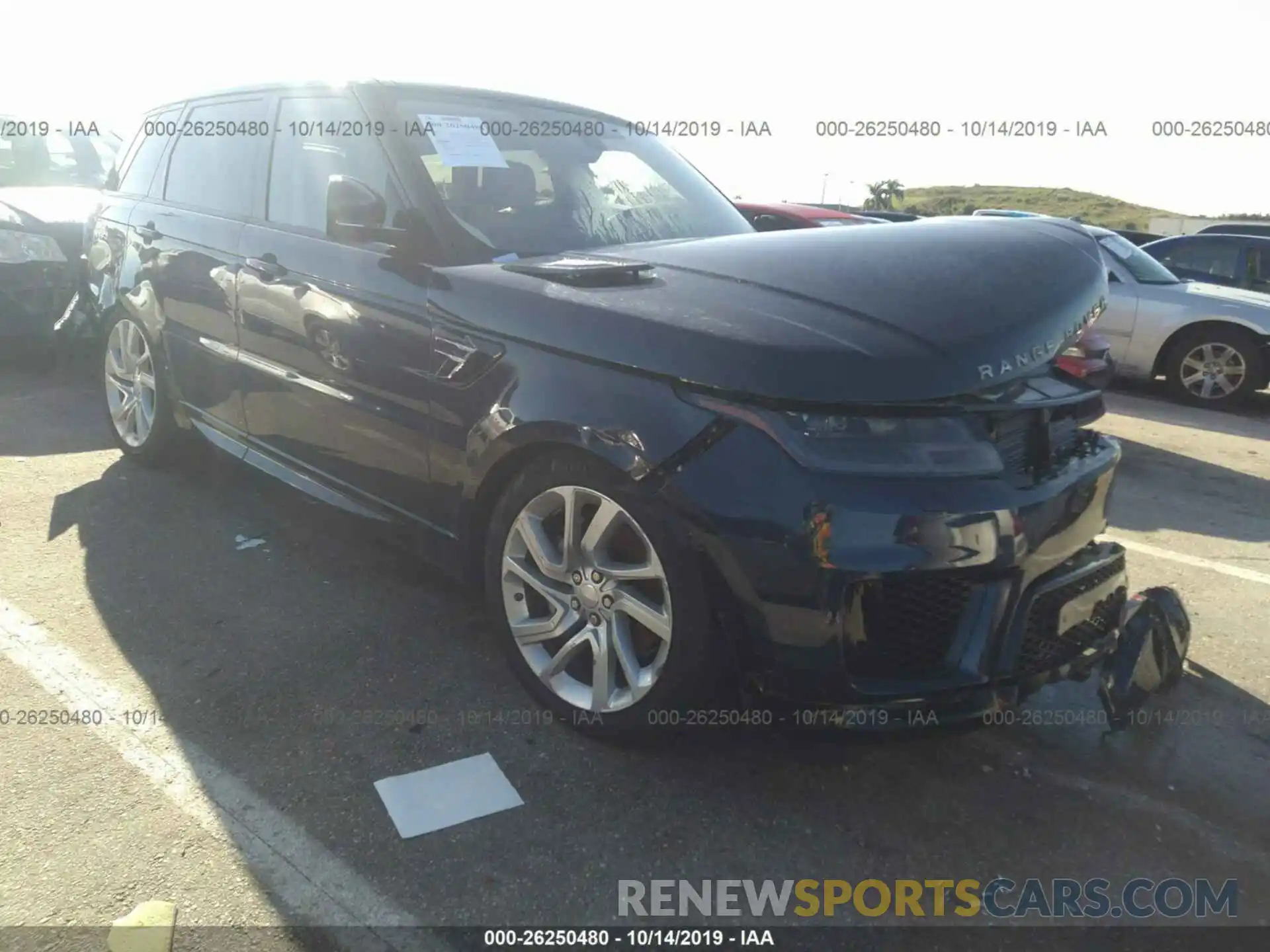 1 Photograph of a damaged car SALWR2RV9KA423711 LAND ROVER RANGE ROVER SPORT 2019