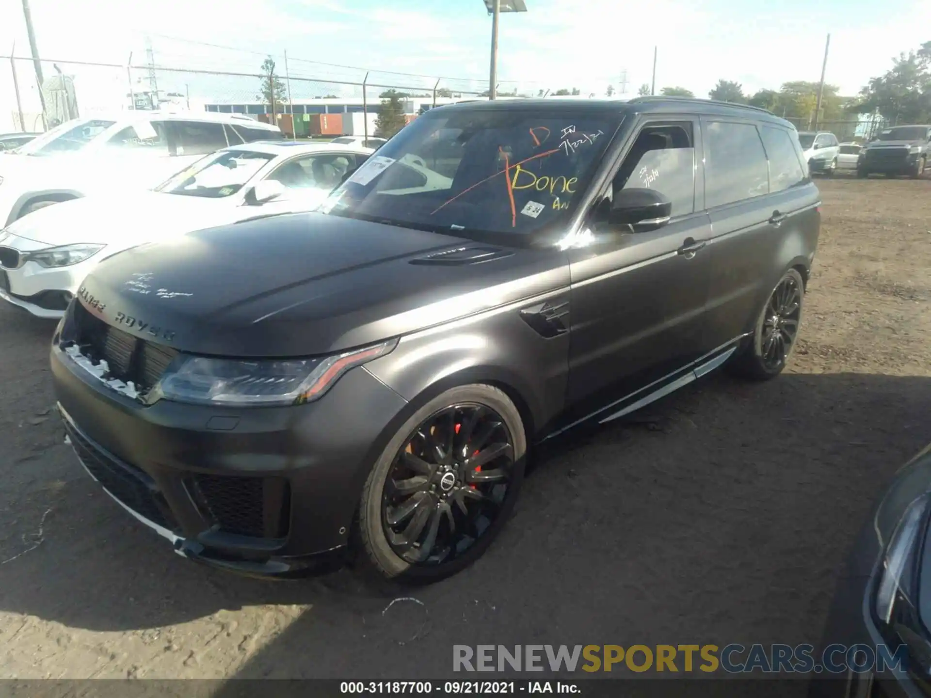 2 Фотография поврежденного автомобиля SALWR2RV9KA818021 LAND ROVER RANGE ROVER SPORT 2019