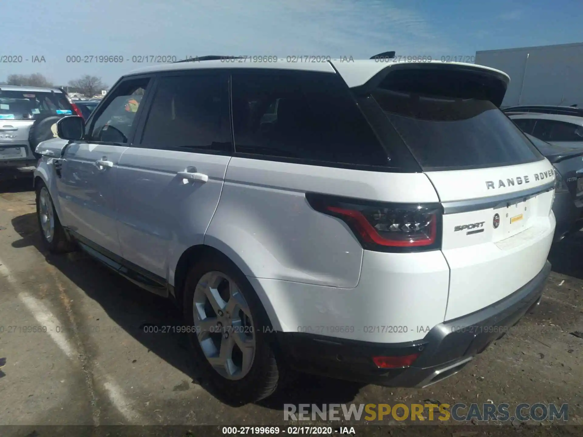 3 Фотография поврежденного автомобиля SALWR2RV9KA818665 LAND ROVER RANGE ROVER SPORT 2019