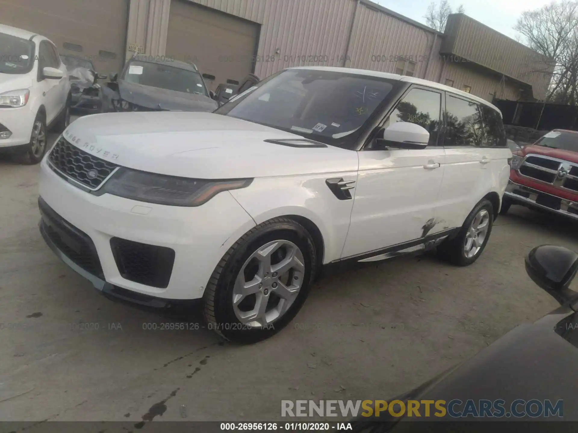 2 Фотография поврежденного автомобиля SALWR2RV9KA828161 LAND ROVER RANGE ROVER SPORT 2019