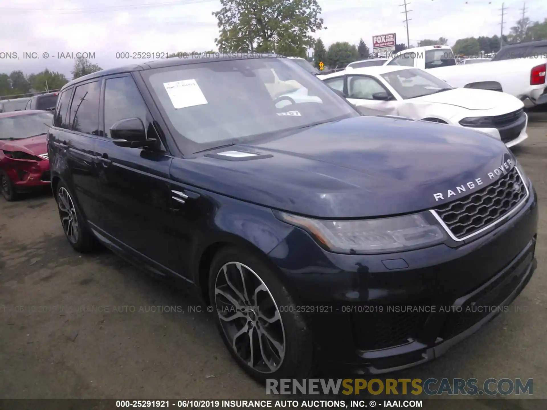 1 Photograph of a damaged car SALWR2RV9KA841573 LAND ROVER RANGE ROVER SPORT 2019